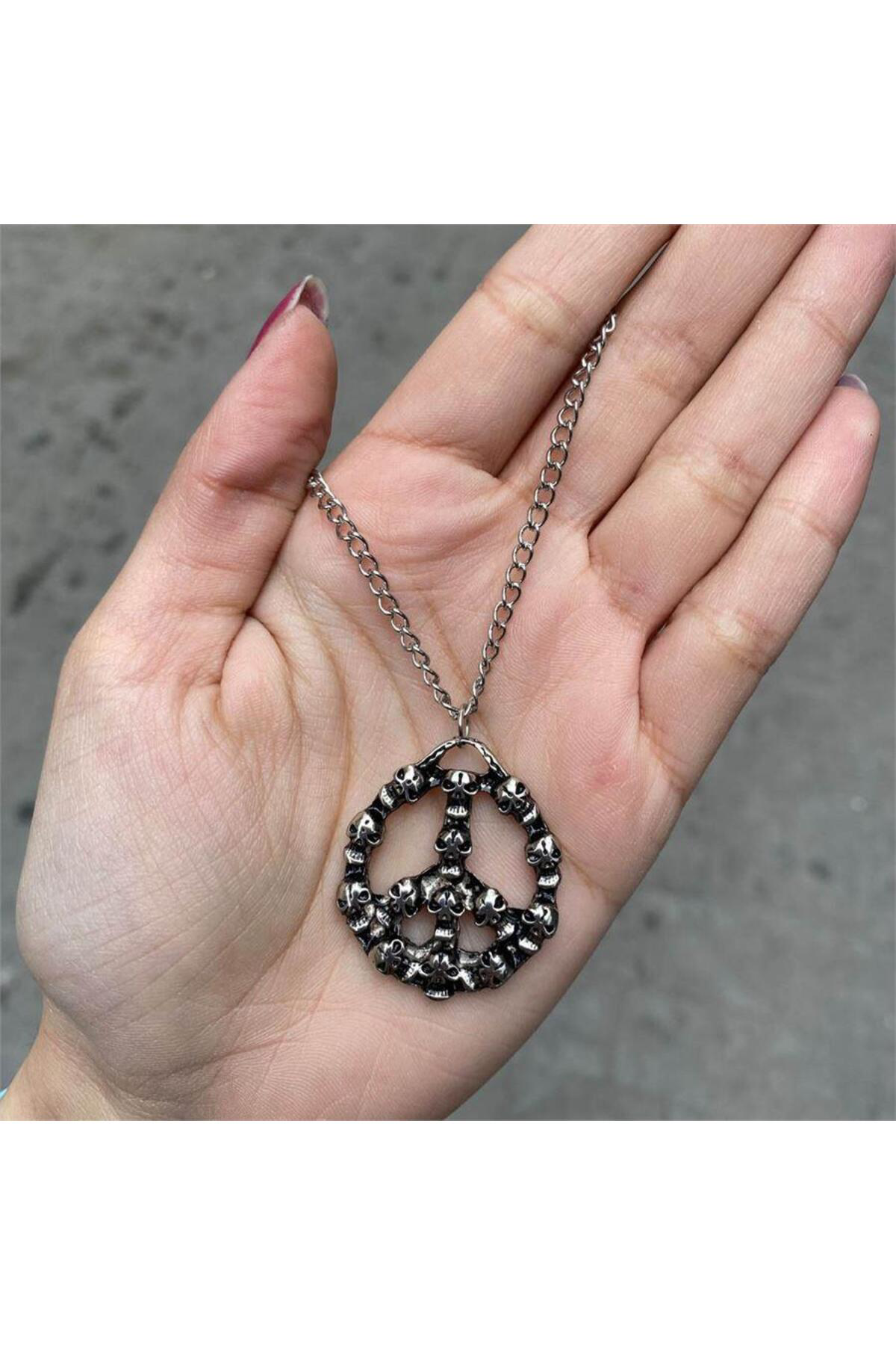 Peace Skull Kolye