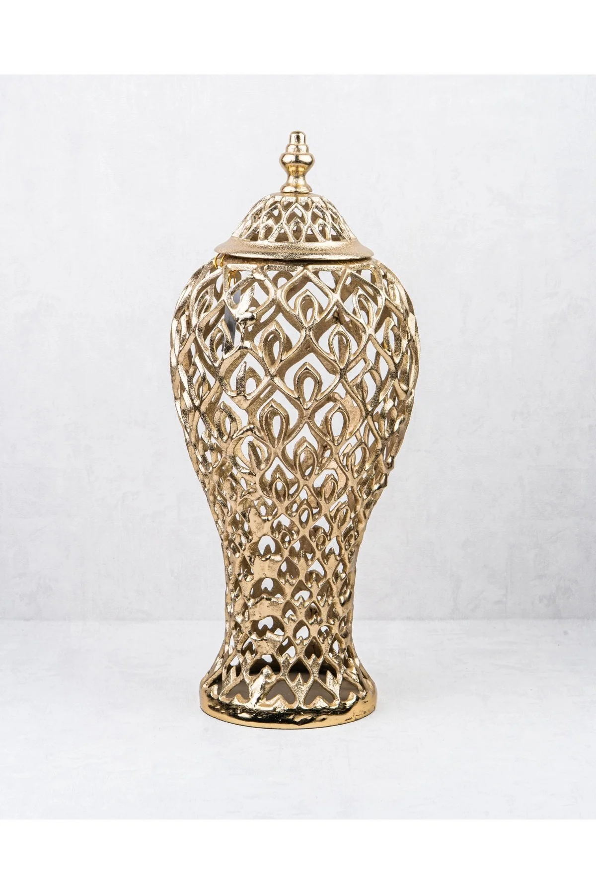 Peacook Döküm 50 Cm Şah Küp Vazo