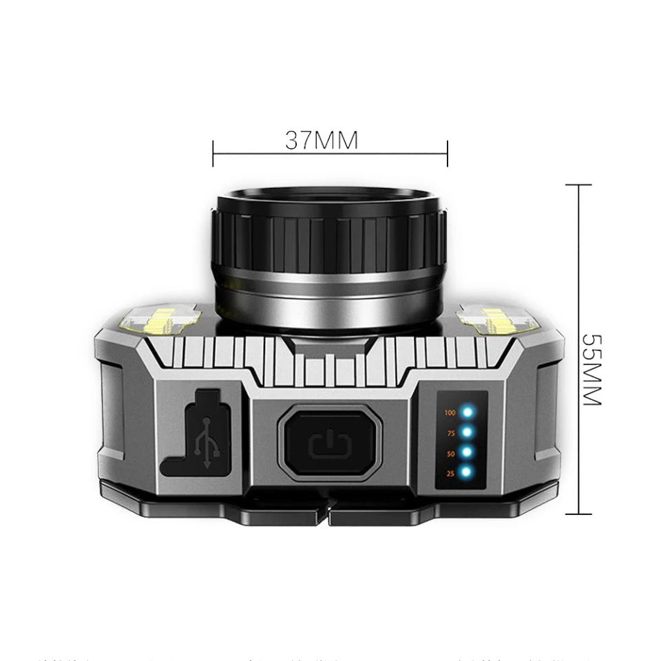 PeakStar PS-010 800 Lümen Zoomlu Şarj Göstergeli Cob LED Usb'li Ş