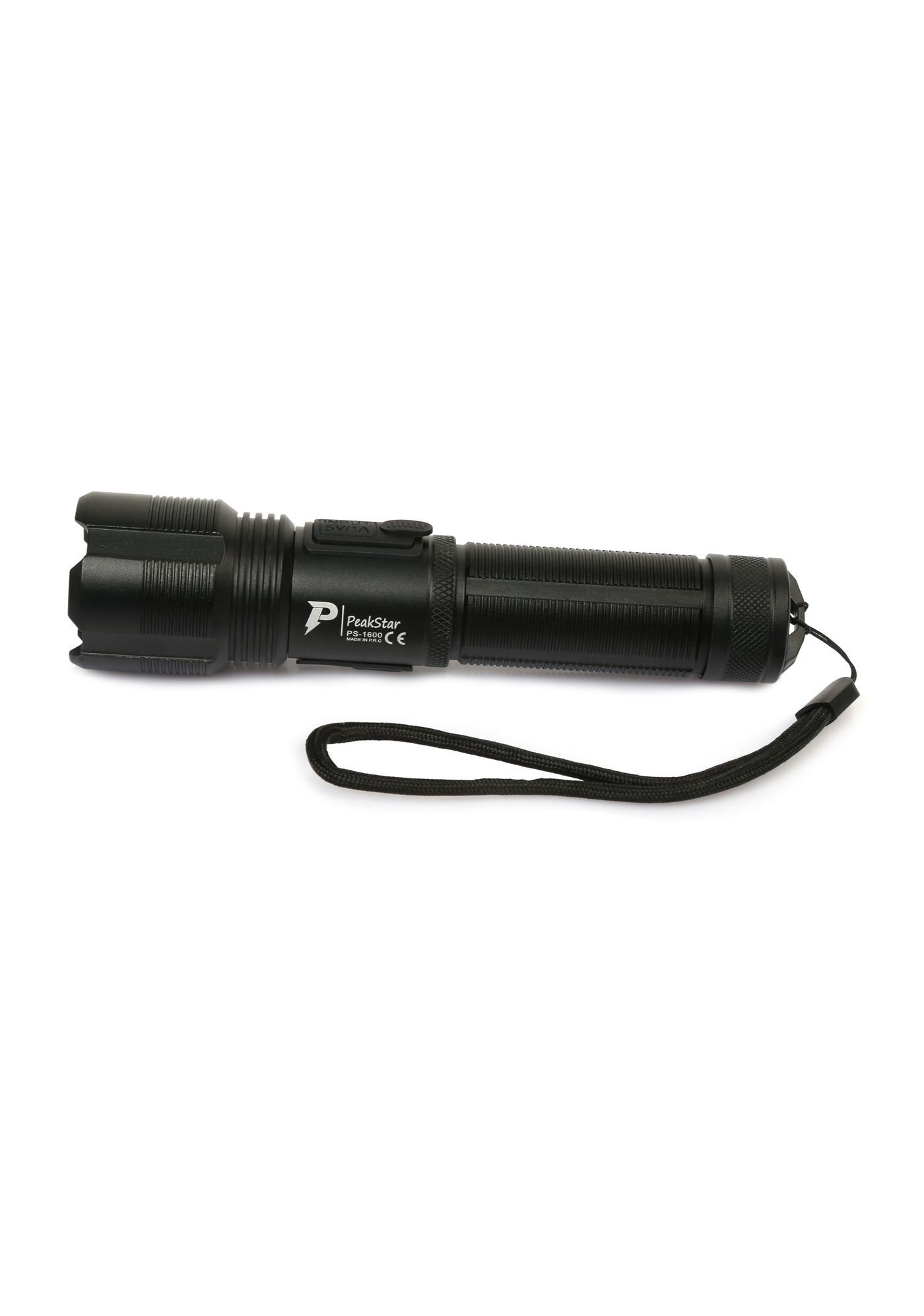 PeakStar Ps-1600 Süper Parlak Led Zoomlu 5 Mod Su Geçirmez Profes