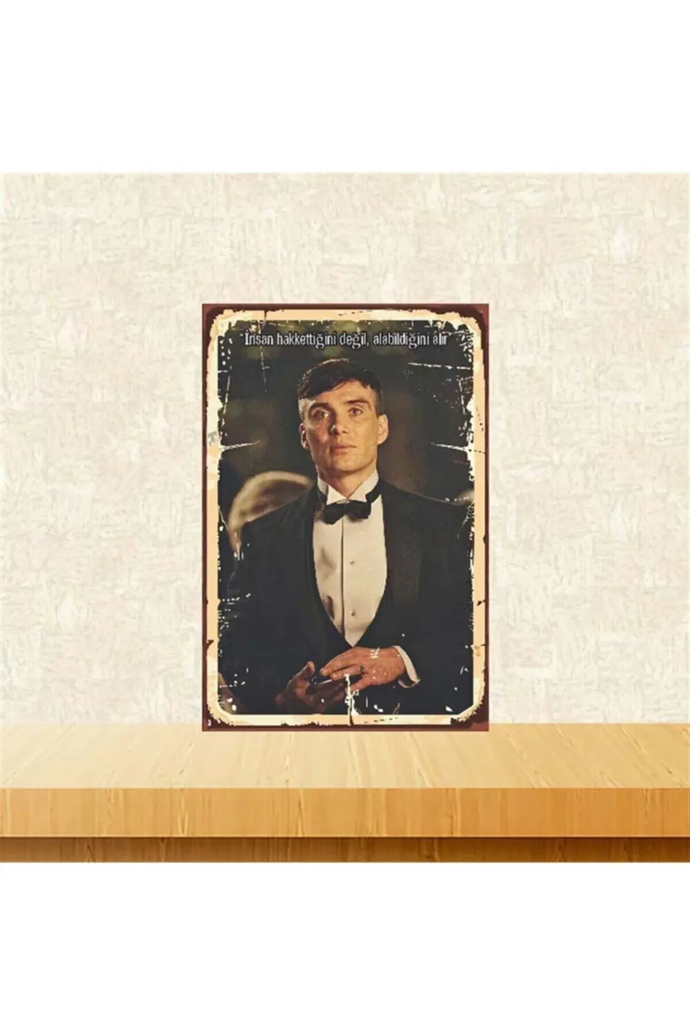 Peaky Blinders Retro Ahşap Poster 20x30 cm