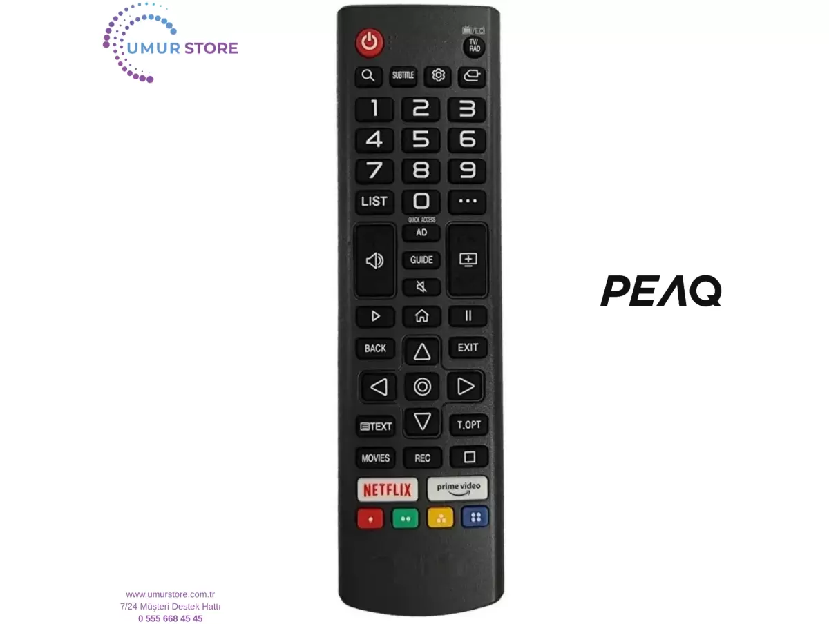 Peaq İle Uyumlu Tv Kumanda-Mikrofonsuz Peaq İle Uyumlu Tv Kumanda-Mikrofonsuz