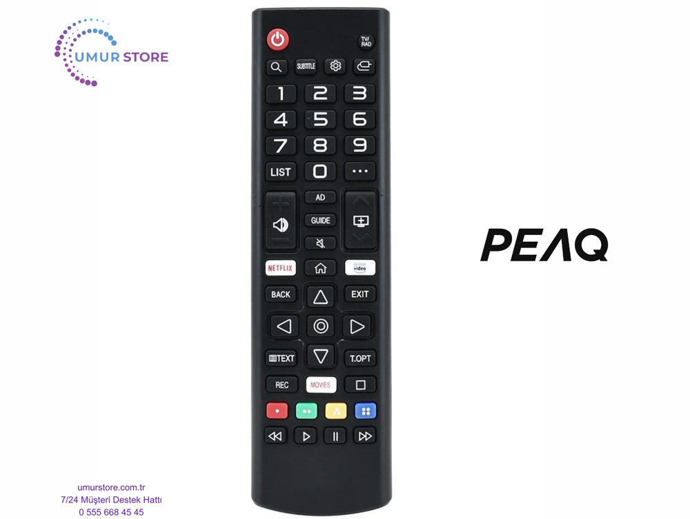 Peaq PQ43DAL540 Smart Televizyon Kumandası-Mikrofonsuz Peaq PQ43DAL540 Smart Televizyon Kumandası-Mikrofonsuz