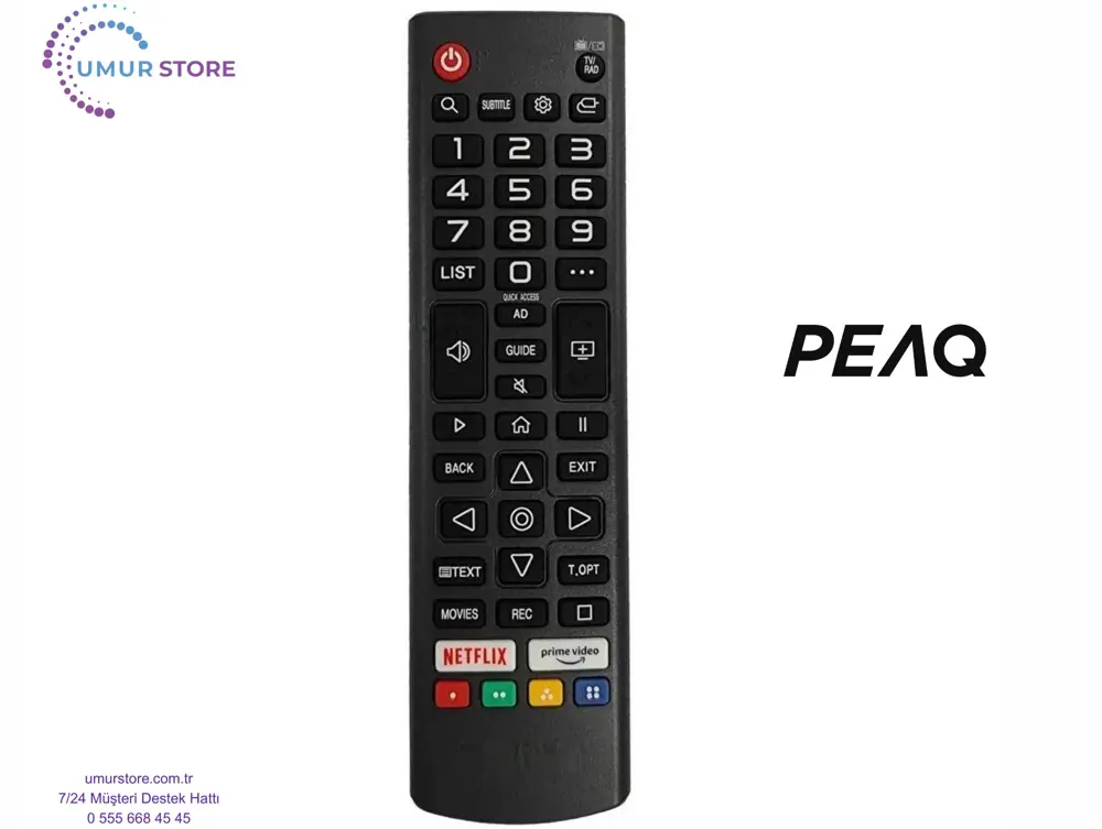 Peaq Webos Televizyon Uyumlu Kumanda-Mikrofonsuz Peaq Webos Televizyon Uyumlu Kumanda-Mikrofonsuz