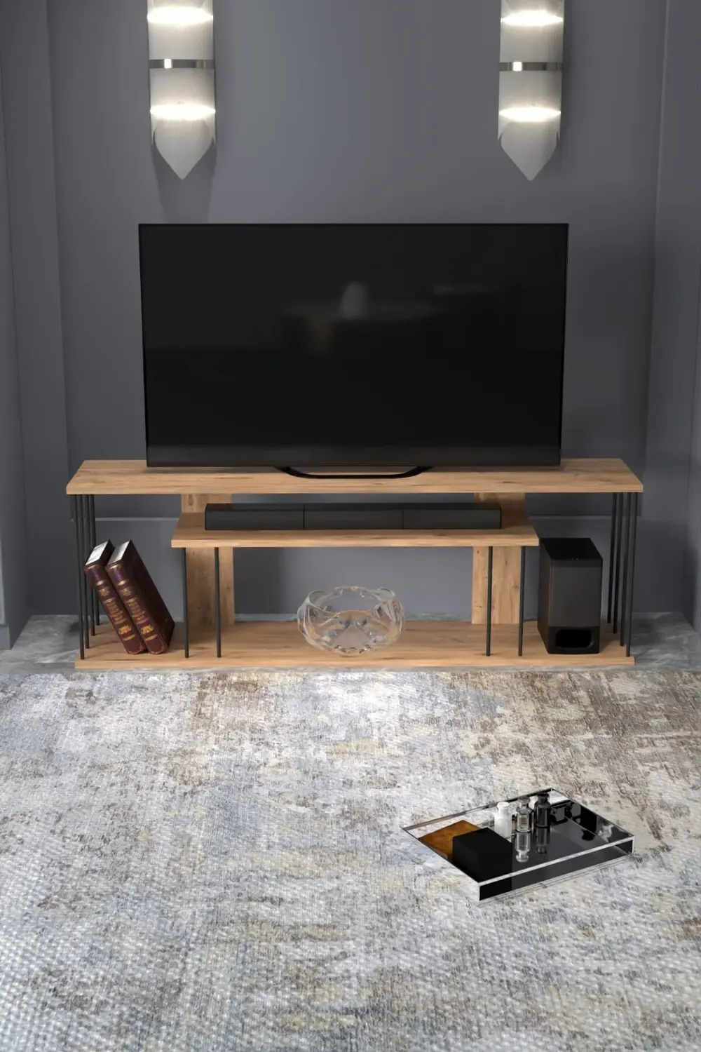 Peçetelik Baharatlık Mutfak Raf Atlantik Çam