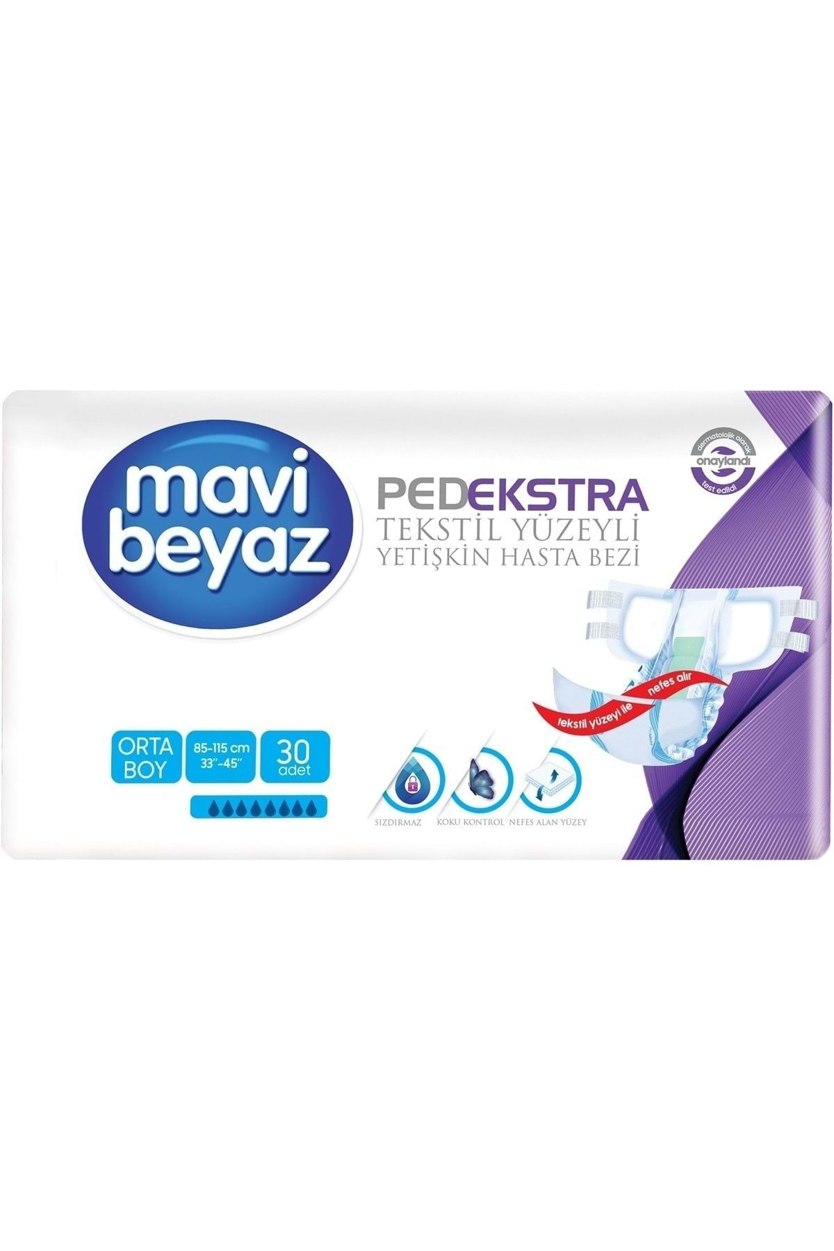 Ped Ekstra Tekstil Yüzeyli Yetişkin Bel Bantlı Hasta Bezi Medium 