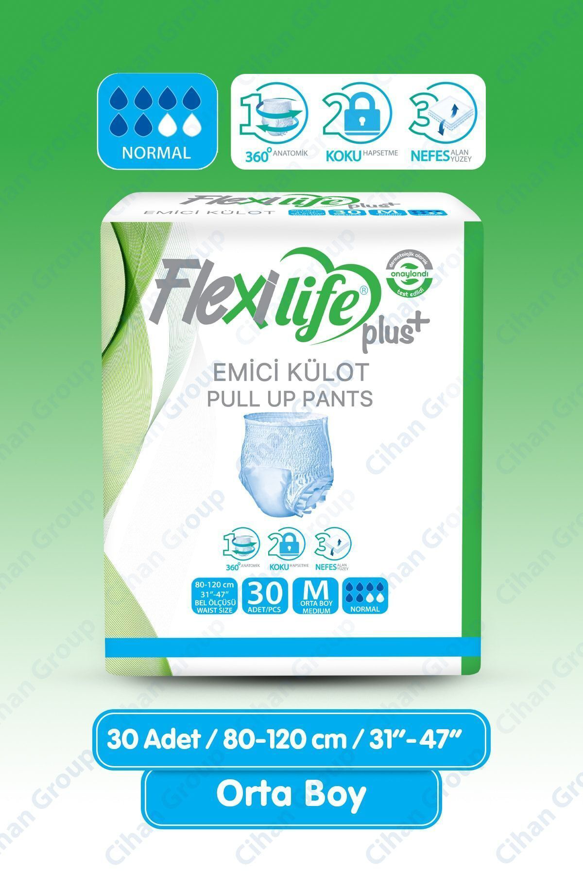 Ped Emici Külot Yetişkin Hasta Bezi Medium Boy 30 Kulanım