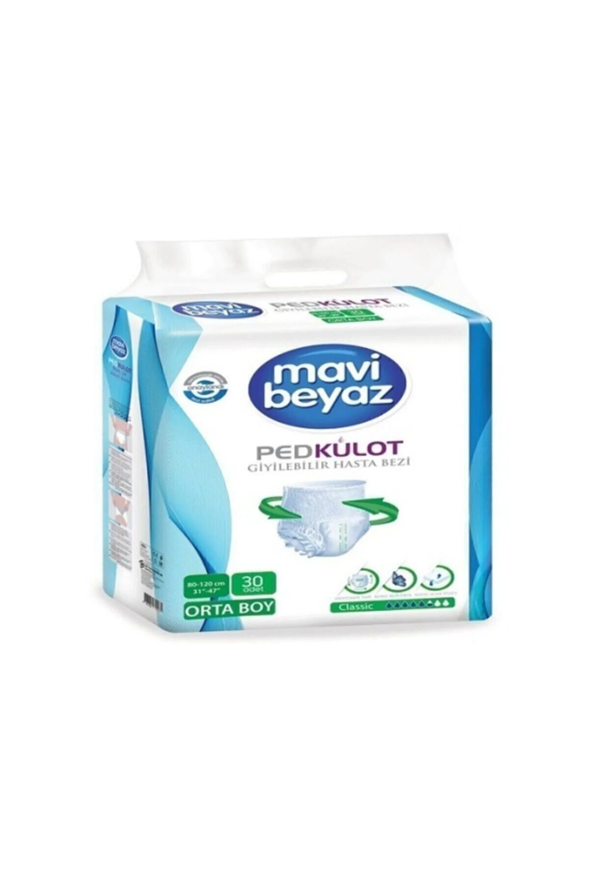 Ped Külot Yetişkin Bezi Orta Boy Medıum 1 Paket 30 Adet