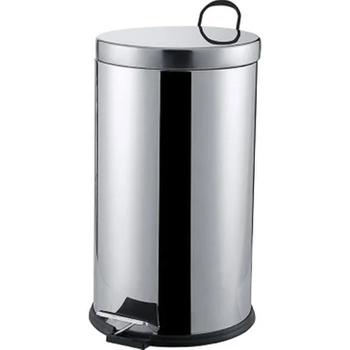 Pedallı 16lt Krom Metal Çöp Kovası Bx40