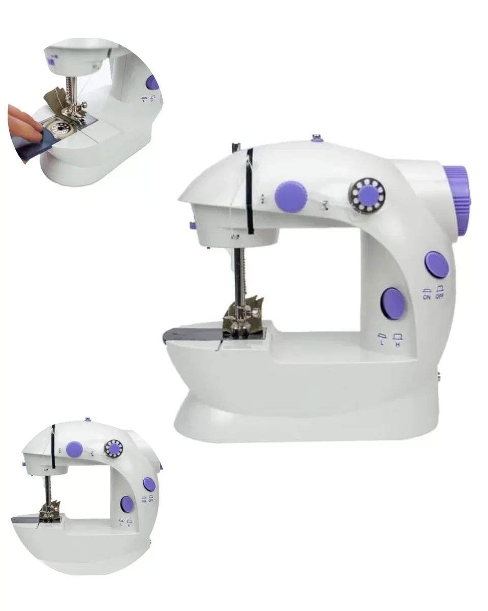 Pedallı Mini Dikiş Makinesi Çift Makara Kilitli Dikiş