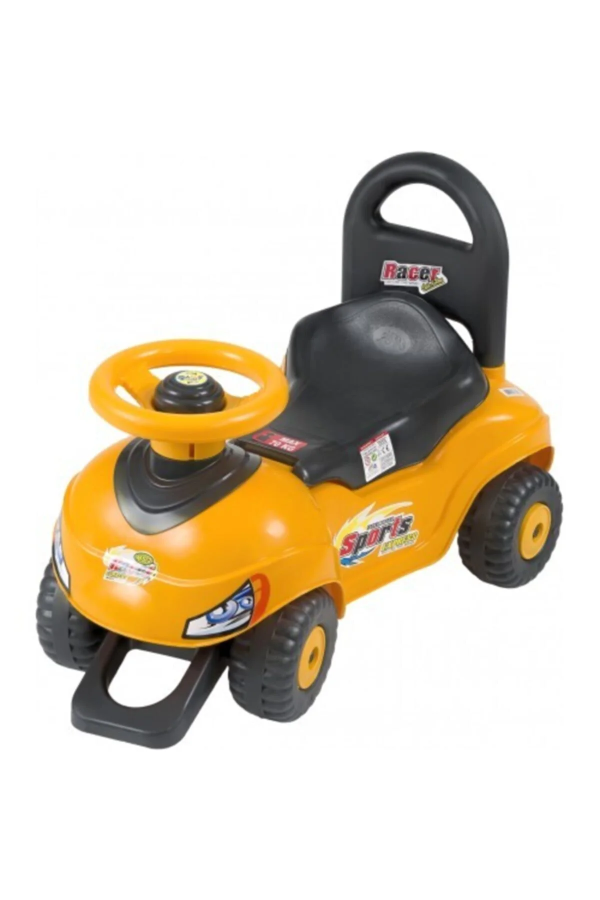 Pedalsız Sarı Küçük Araba