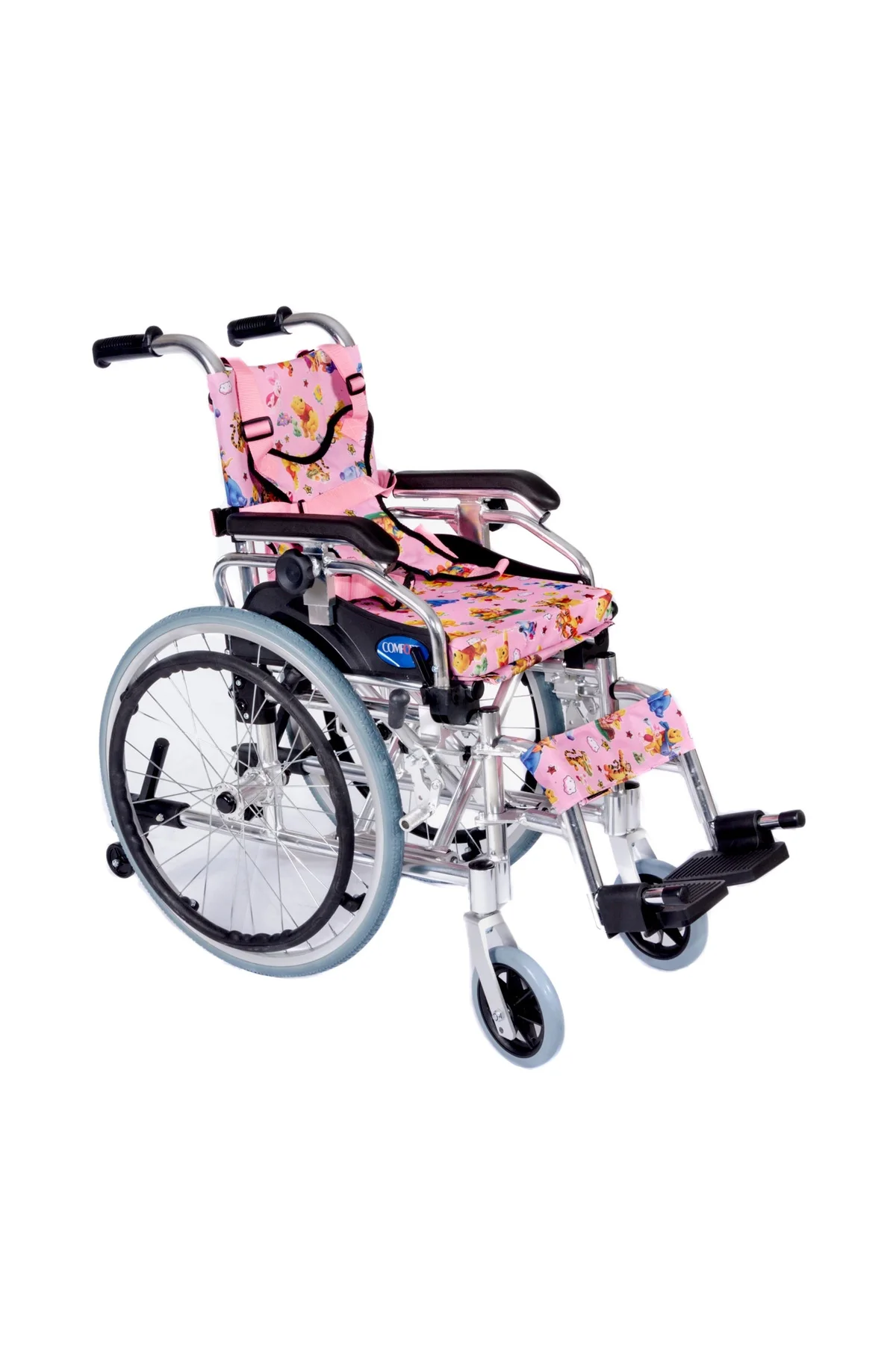 Pediatrik Tekerlekli Sandalye Pembe | Alüminyum Şase, Emniyet Kemerli KY980LQ-30 Pediatrik Tekerlekli Sandalye Pembe | Alüminyum Şase, Emniyet Kemerli KY980LQ-30