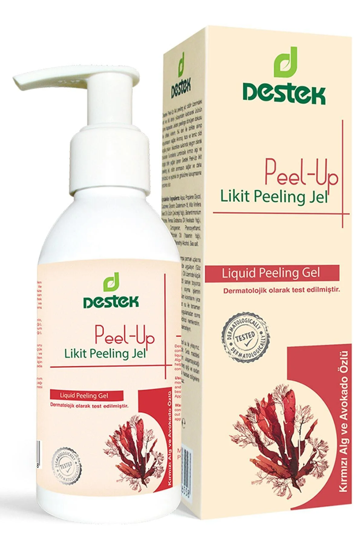 Peel-up Likit Peeling Jel 150ml Ve Kırmızı Yosun Sabunu 150gr (2'li Set)