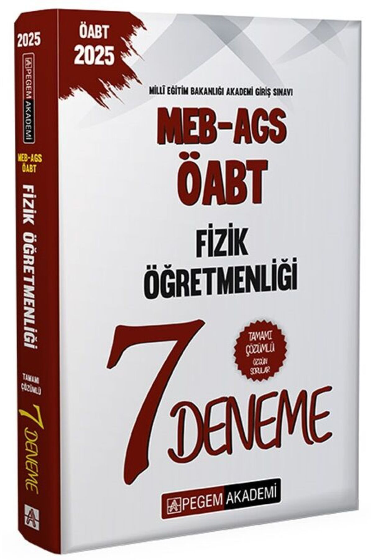 Pegem Akademi Yayıncılık Pegem 2025 Öabt Meb-Ags Fizik Öğretmenliği 7 Deneme Çözümlü Pegem