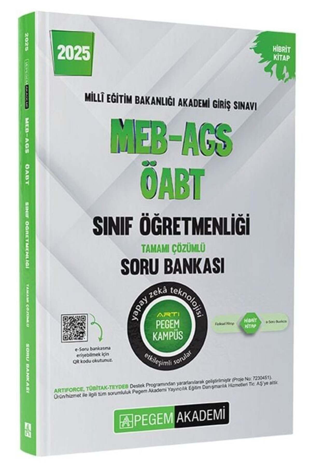 Pegem Akademi Yayıncılık Pegem 2025 Öabt Meb-Ags Sınıf Öğretmenliği Soru Bankası Çözümlü P