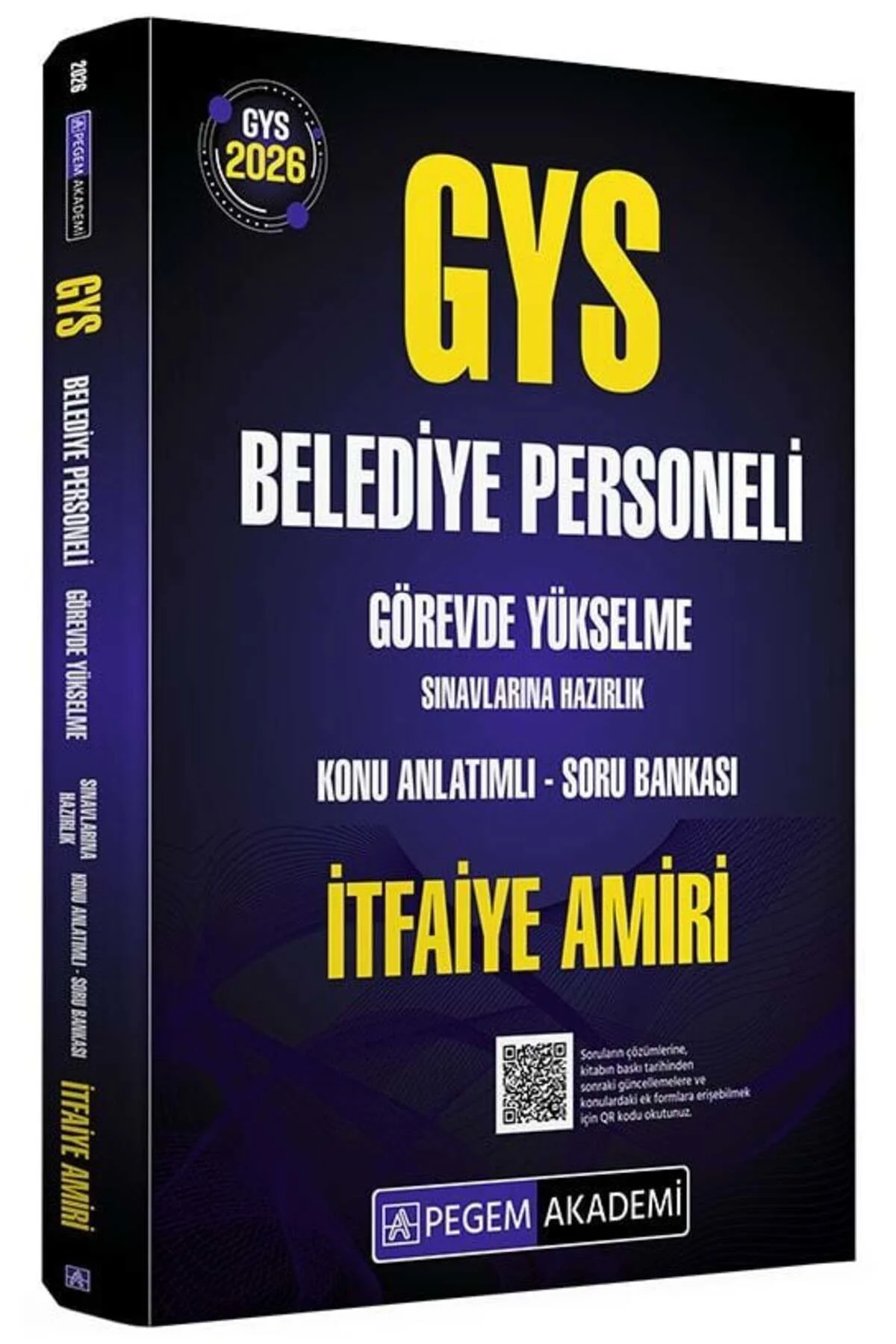 Pegem 2026 GYS Belediye Personeli İtfaiye Amiri Konu Anlatımlı Soru Bankası Görevde Yükselme Pegem Akademi Yayınları