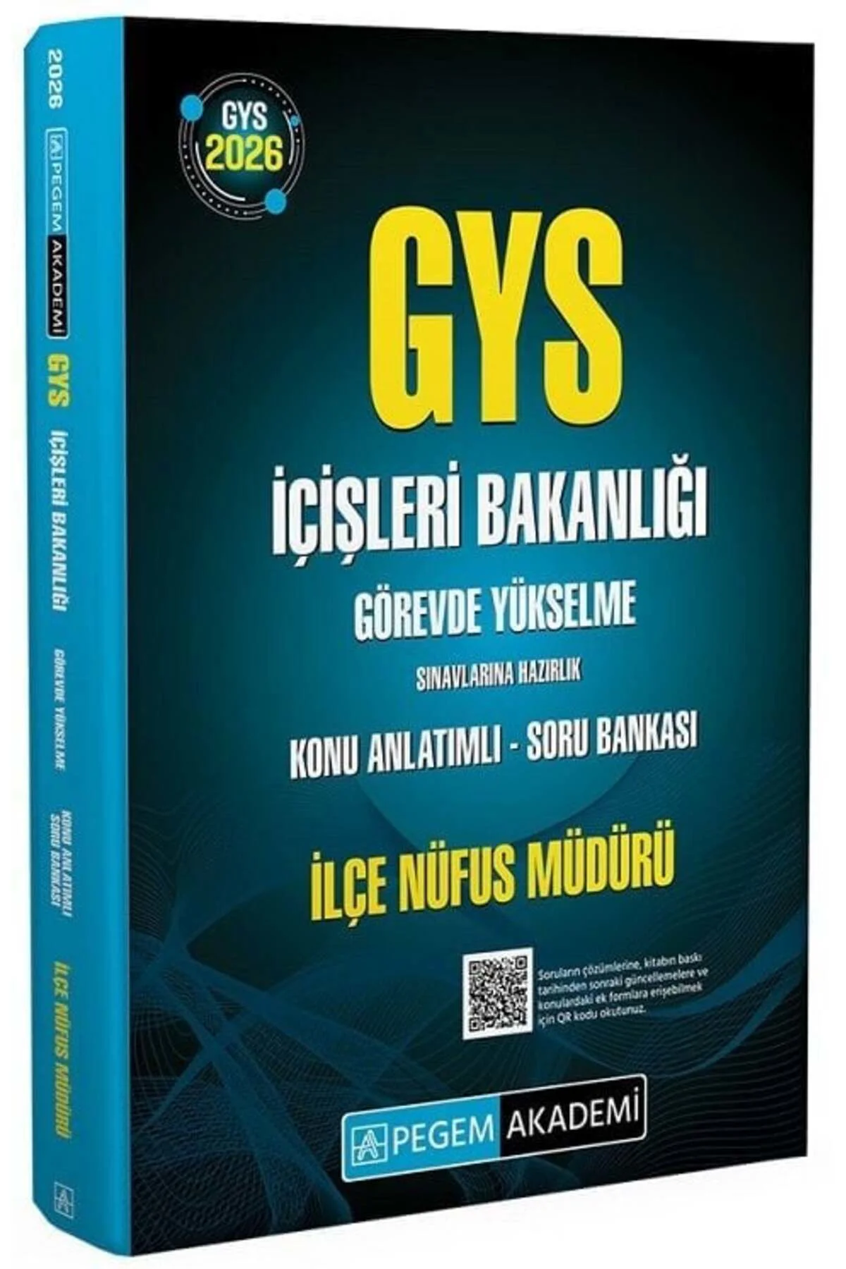 Pegem 2026 GYS İçişleri Bakanlığı İlçe Nüfus Müdürü Konu Anlatımlı Soru Bankası Görevde Yükselme Pegem Akademi Yayınları