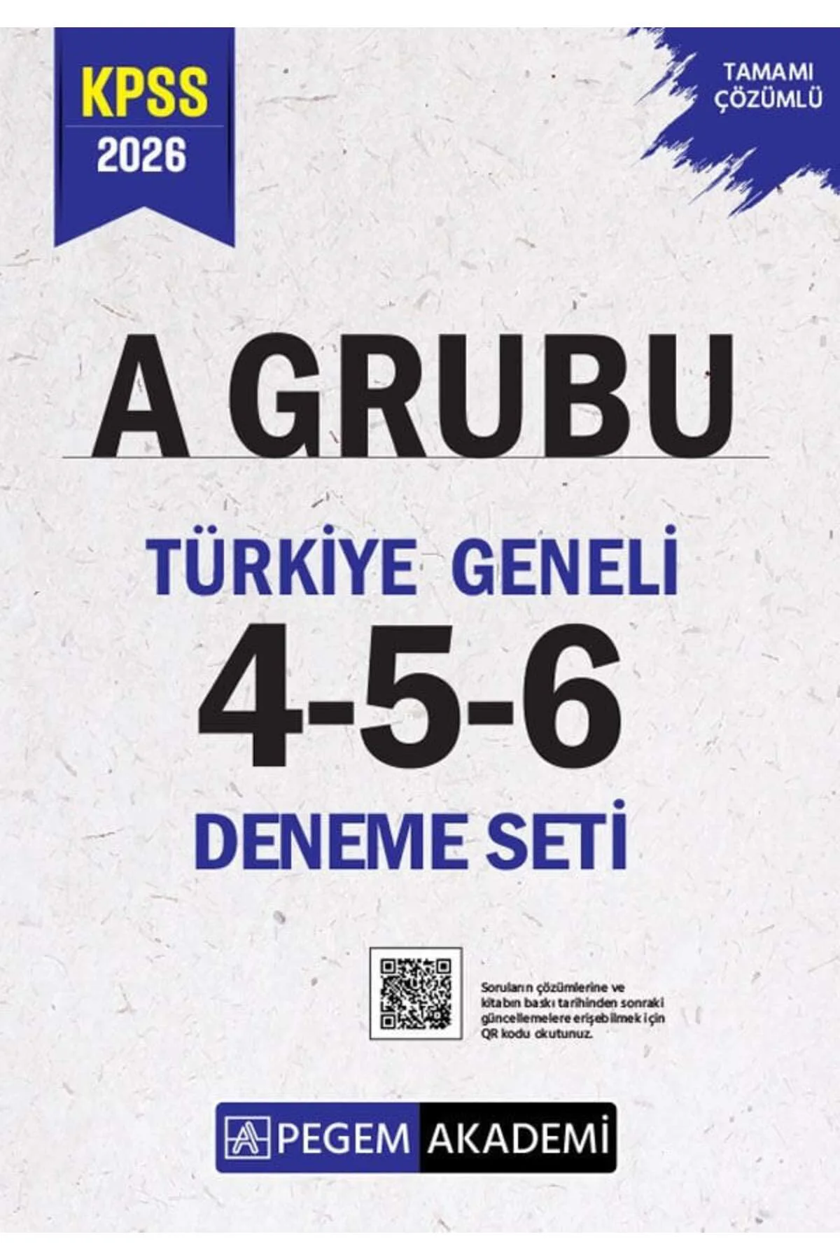Pegem 2026 KPSS A Grubu Türkiye Geneli 3 Deneme (4-5-6) Pegem Akademi Yayınları