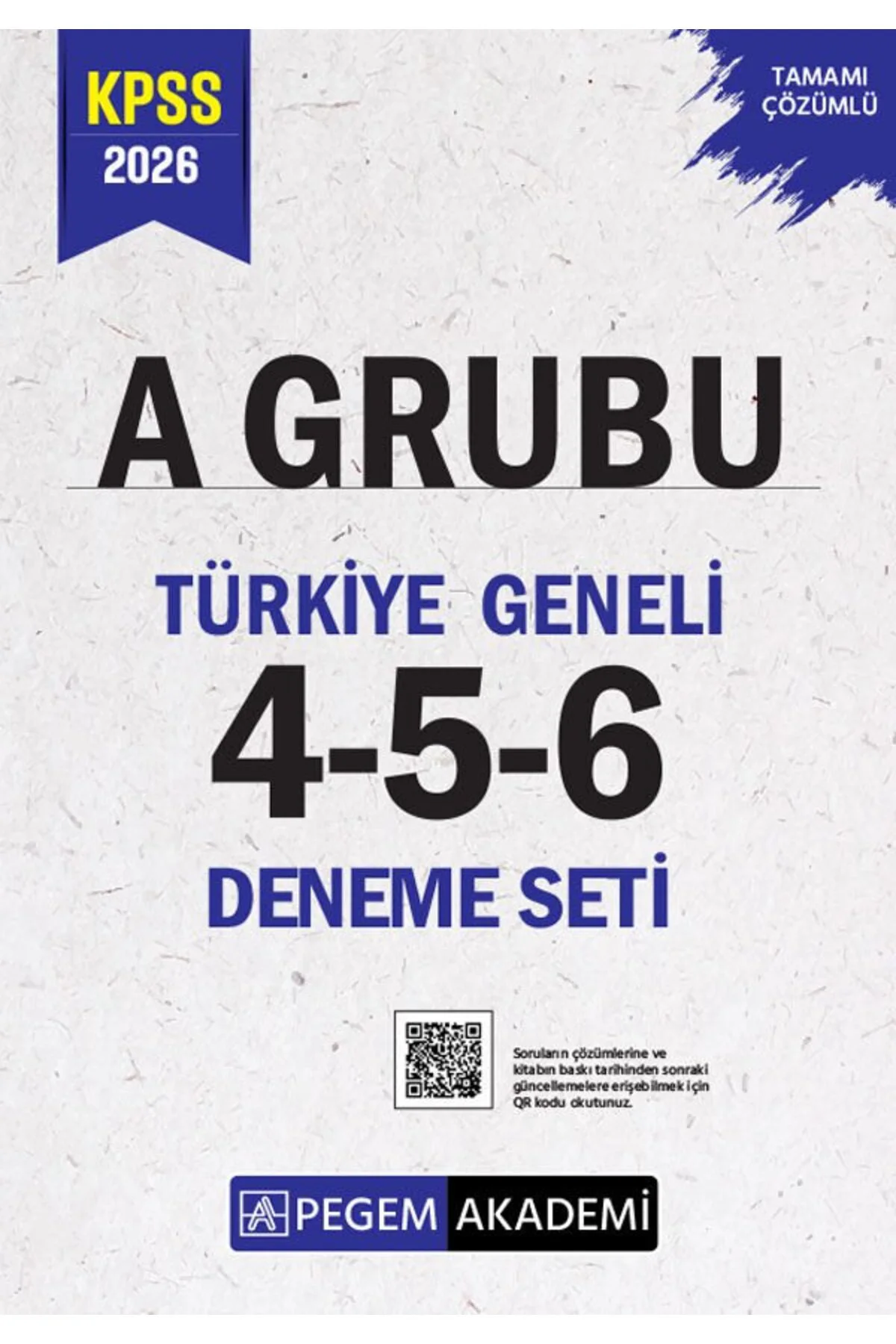 Pegem 2026 KPSS A Grubu Türkiye Geneli 3 Deneme (4-5-6) Pegem Akademi Yayınları