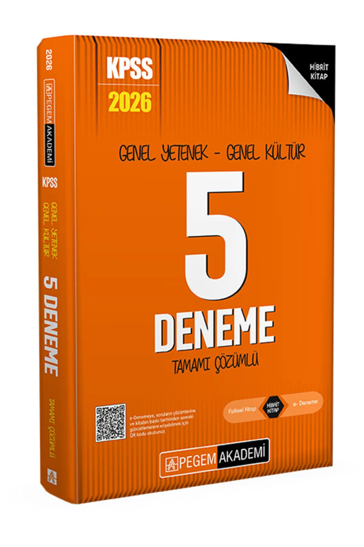 Pegem 2026 KPSS Genel Yetenek Genel Kültür 5 Deneme Çözümlü Pegem Akademi Yayınları