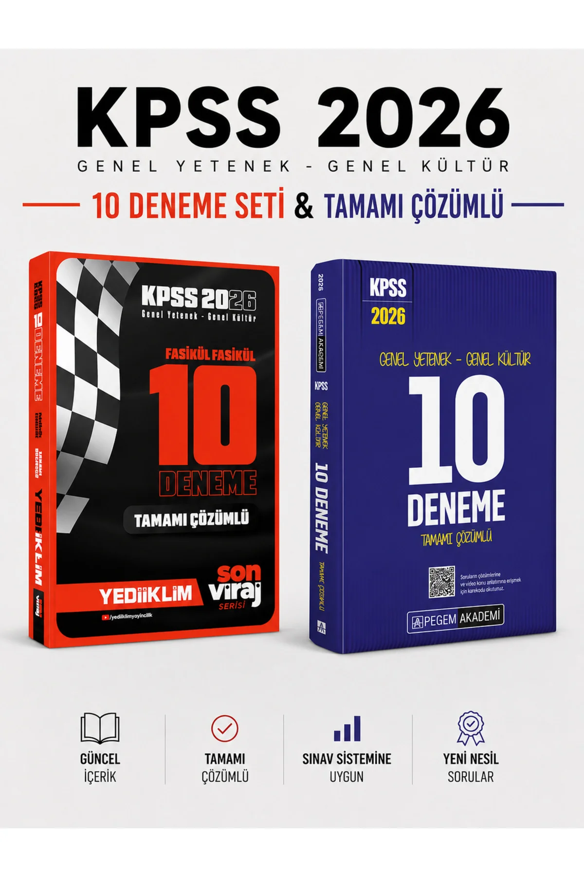 + Pegem 2026 Kpss Genel Yetenek Genel Kültür Tamamı 10 Deneme Seti