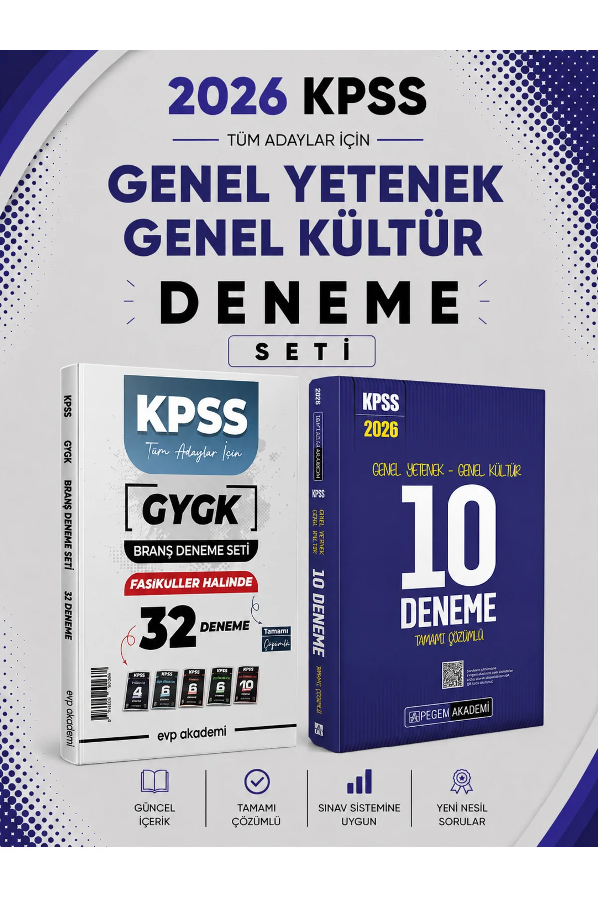 Pegem 2026 KPSS GKGY Tamamı Çözümlü 10 Deneme & KPSS Tüm Dersler 32 Deneme Seti