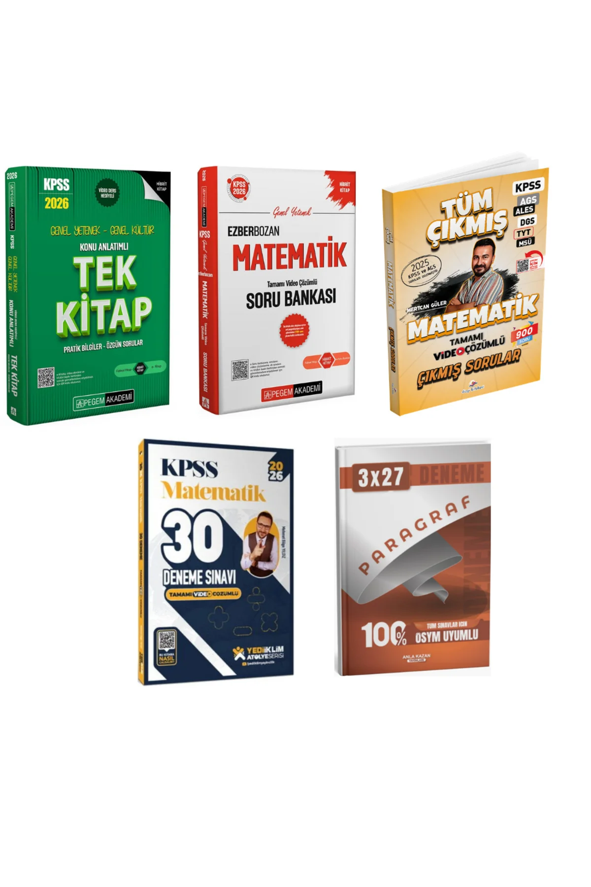 Pegem 2026 KPSS Konu Anlatımlı Tek Kitap & KPSS Ezberbozan Matema