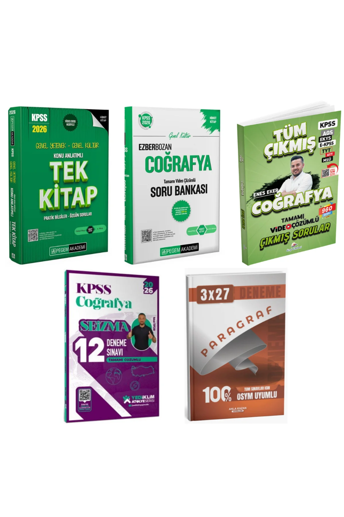 Pegem 2026 KPSS Konu Anlatımlı Tek Kitap & KPSS Ezberbozan Coğraf
