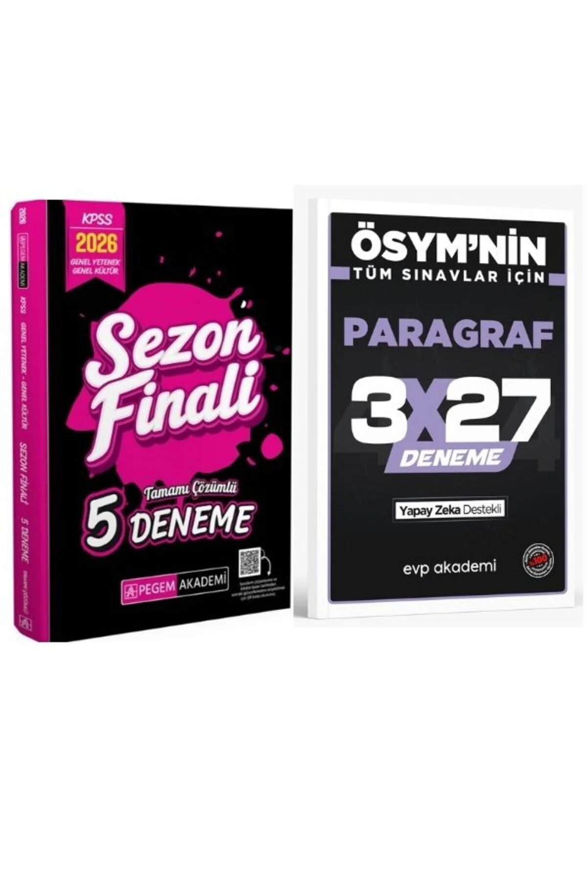 Pegem 2026 KPSS Lisans Sezon Finali 5 Deneme ve EVP Paragraf Deneme 2 li Set