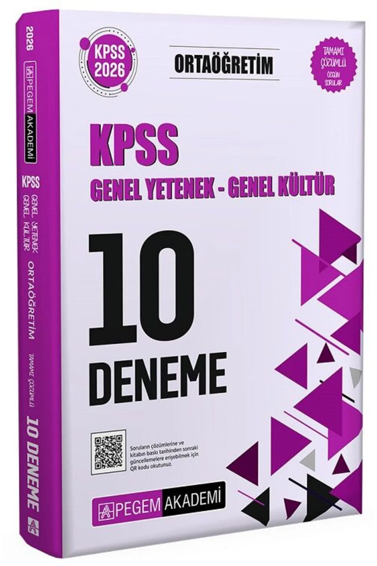 Pegem 2026 KPSS Lise Ortaöğretim 10 Deneme Çözümlü Pegem Akademi Yayınları