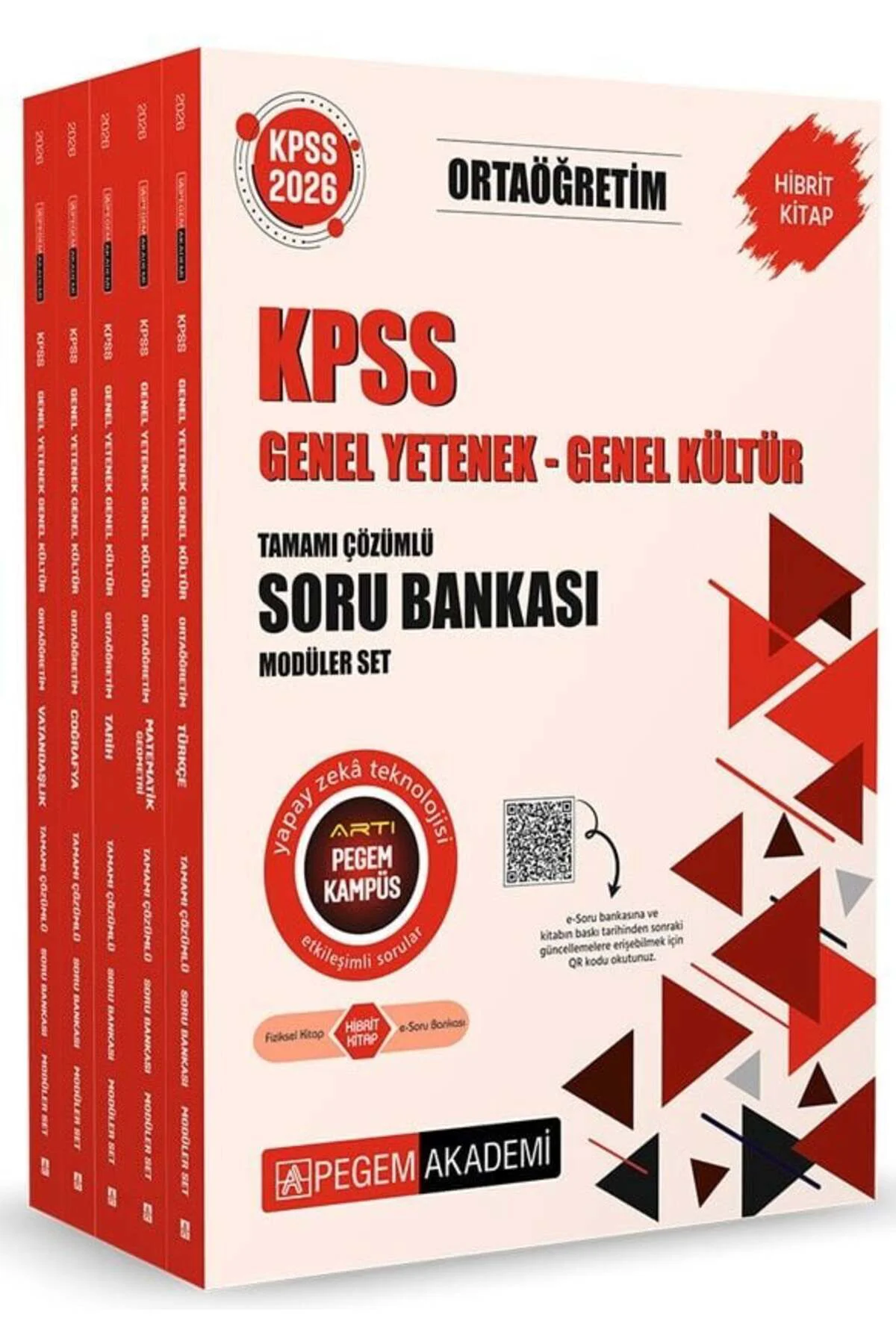 Pegem 2026 KPSS Lise Ortaöğretim Soru Bankası Çözümlü Modüler Set Pegem Akademi Yayınları