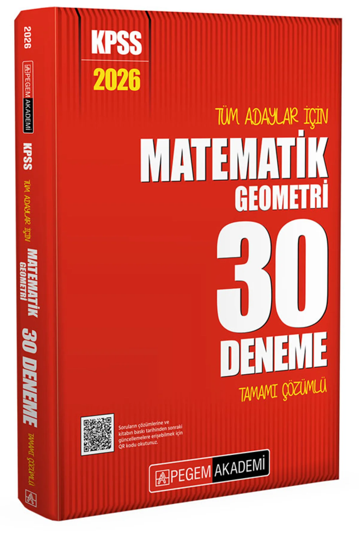 Pegem 2026 KPSS Matematik 30 Deneme Çözümlü Pegem Akademi Yayınları