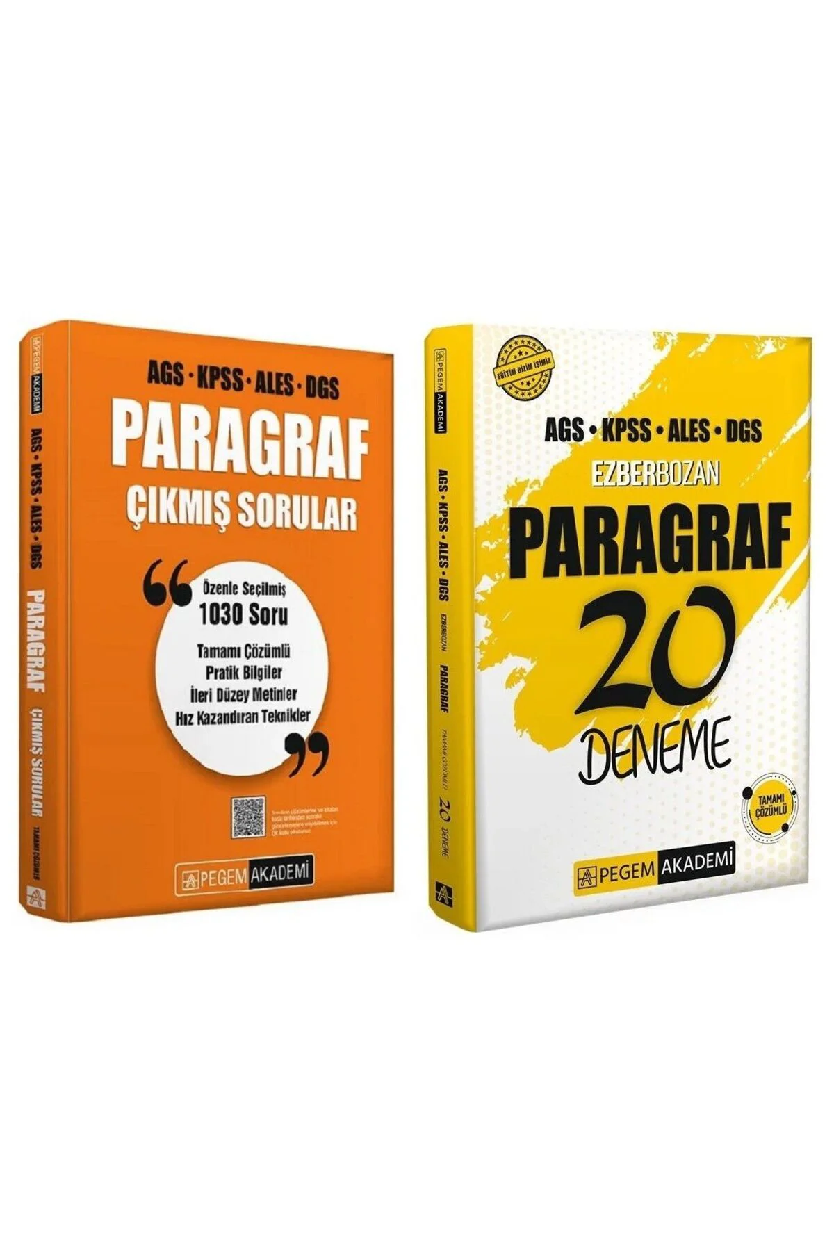 Pegem 2026 KPSS MEB-AGS ALES DGS Paragraf Çıkmış Sorular + 20 Den