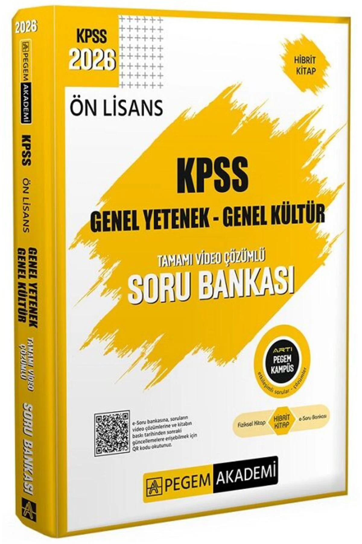 Pegem 2026 KPSS Ön Lisans Soru Bankası Çözümlü Tek Kitap Pegem Ak