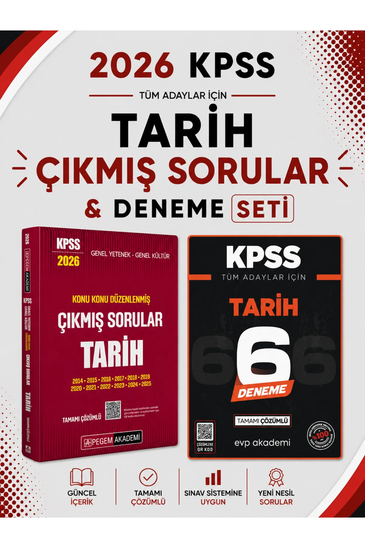 Pegem 2026 KPSS TARİH Çıkmış Sorular & KPSS Tarih 6 Deneme Seti