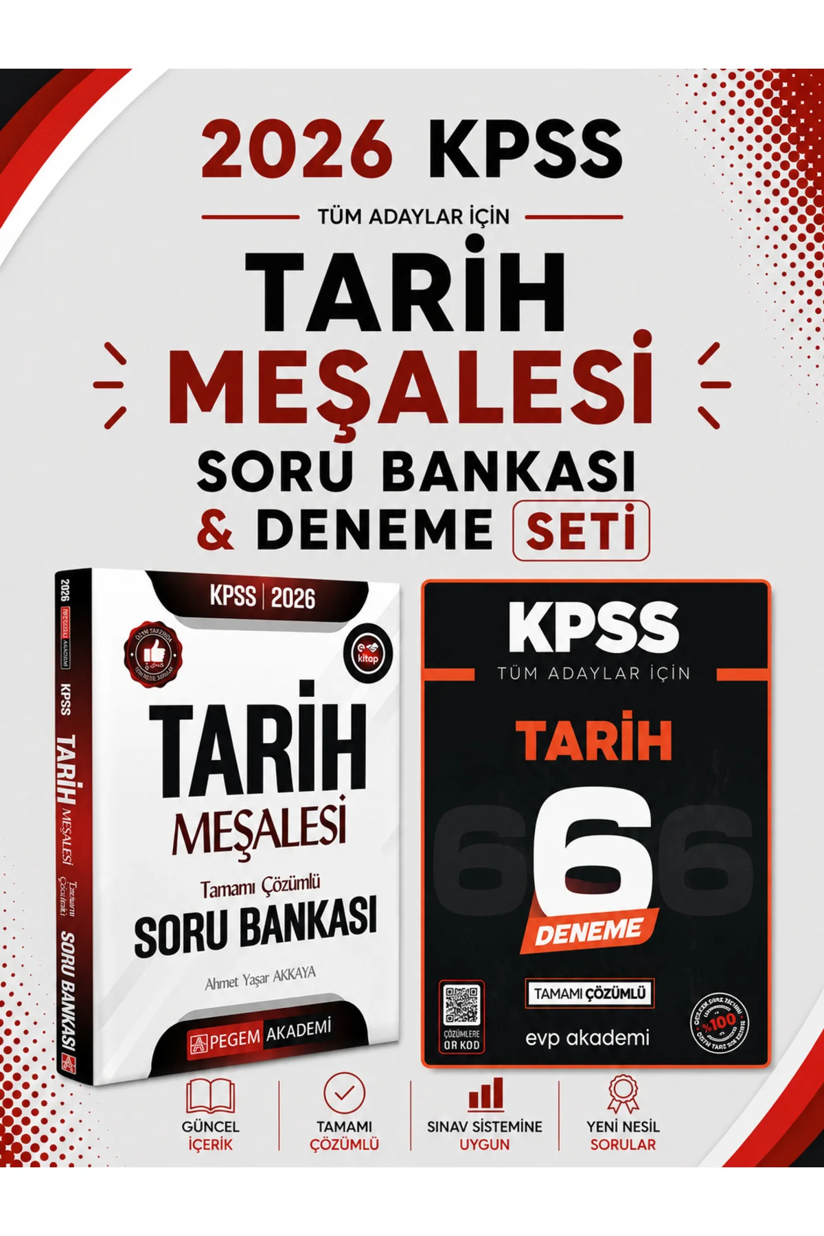 Pegem 2026 KPSS Tarih Meşalesi Soru Bankası & KPSS Tarih 6 Deneme Seti