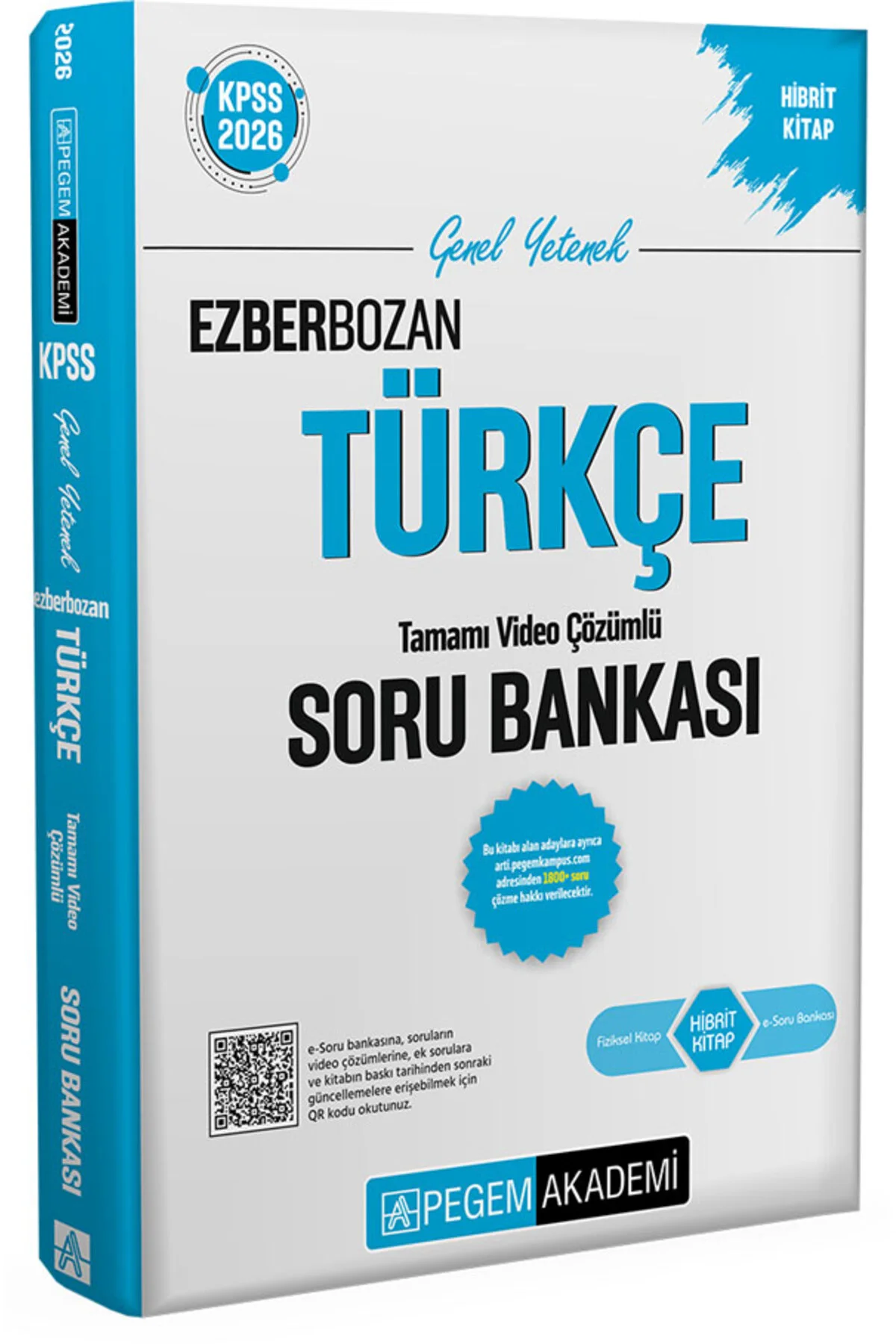 Pegem 2026 KPSS Türkçe Ezberbozan Soru Bankası Çözümlü Pegem Akademi Yayınları