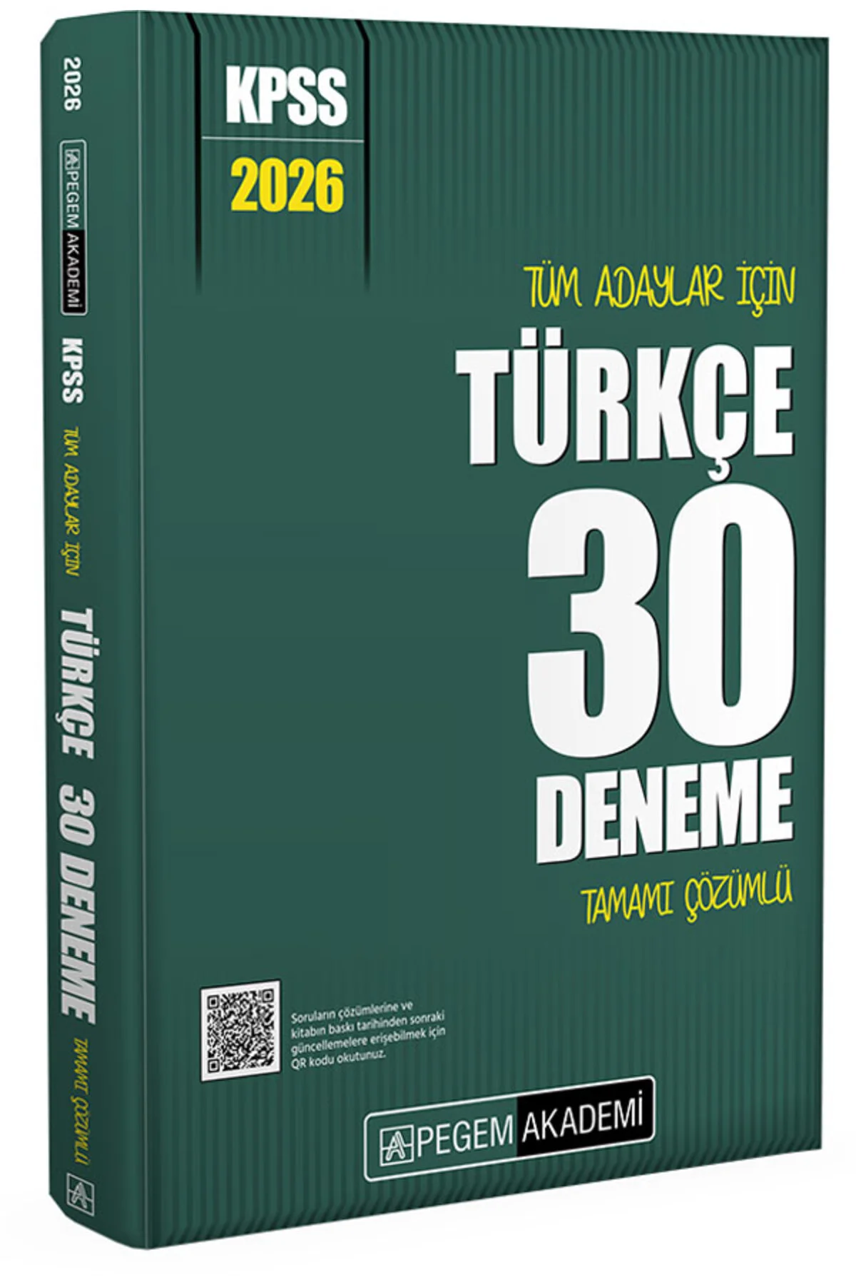 Pegem 2026 KPSS Türkçe 30 Deneme Çözümlü Pegem Akademi Yayınları