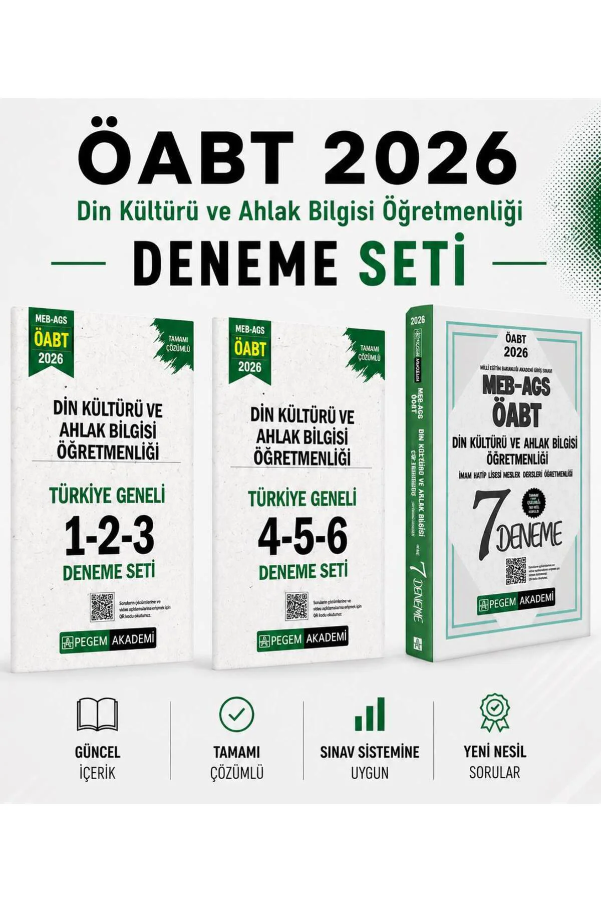 Pegem 2026 MEB AGS ÖABT Din Kültürü ve Ahlak Bilgisi Deneme & Türkiye Geneli Deneme Seti