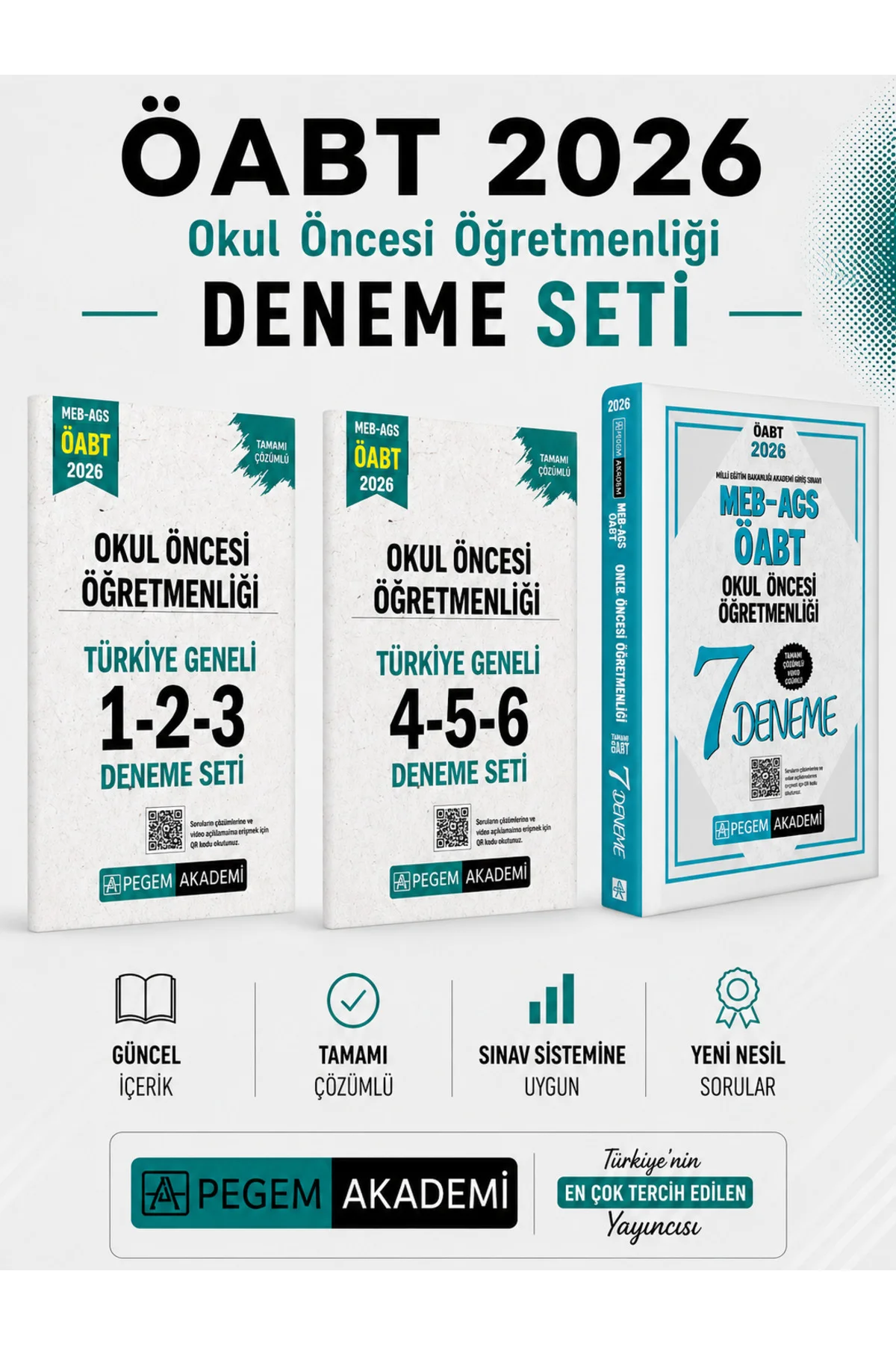 Pegem 2026 MEB AGS ÖABT Okul Öncesi Öğretmenliği Deneme & ÖABT Okul Öncesi Türkiye Geneli Deneme Set