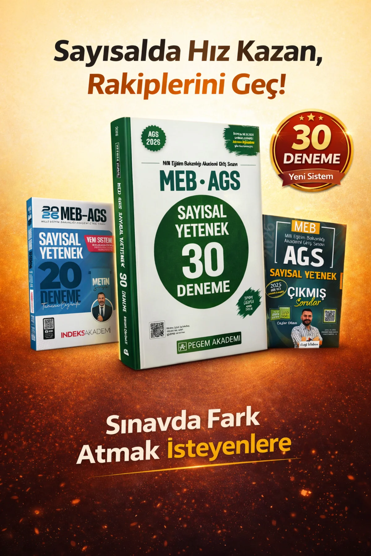Pegem 2026 MEB AGS Sayısal Yetenek 30 Deneme & İndeks AGS Sayısal