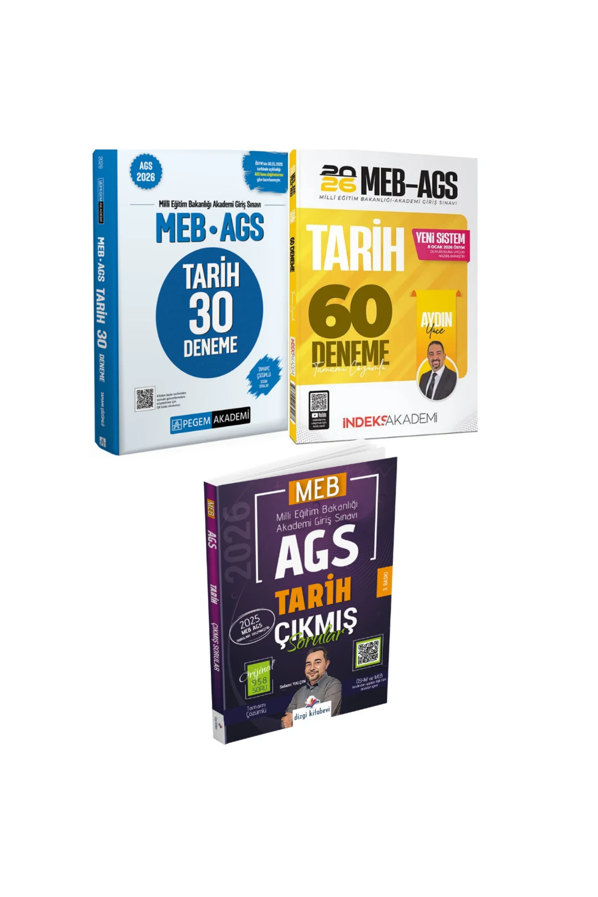 Pegem 2026 MEB AGS Tarih 30 Deneme + İndeks MEB AGS Tarih 60 Dene