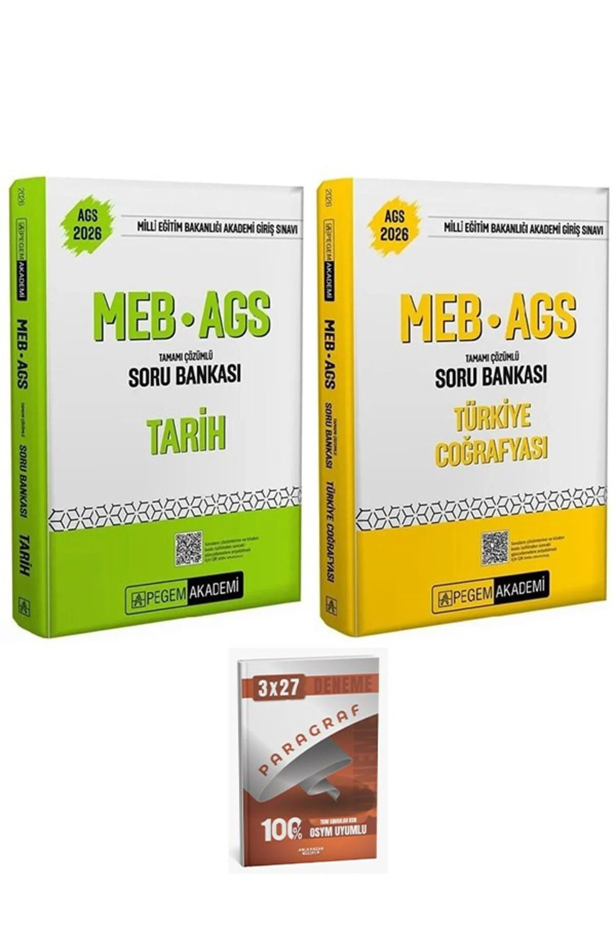 Pegem 2026 MEB-AGS Tarih + Türkiye Coğrafyası Soru Bankası 2 li S Pegem 2026 MEB-AGS Tarih + Türkiye Coğrafyası Soru Bankası 2 li S