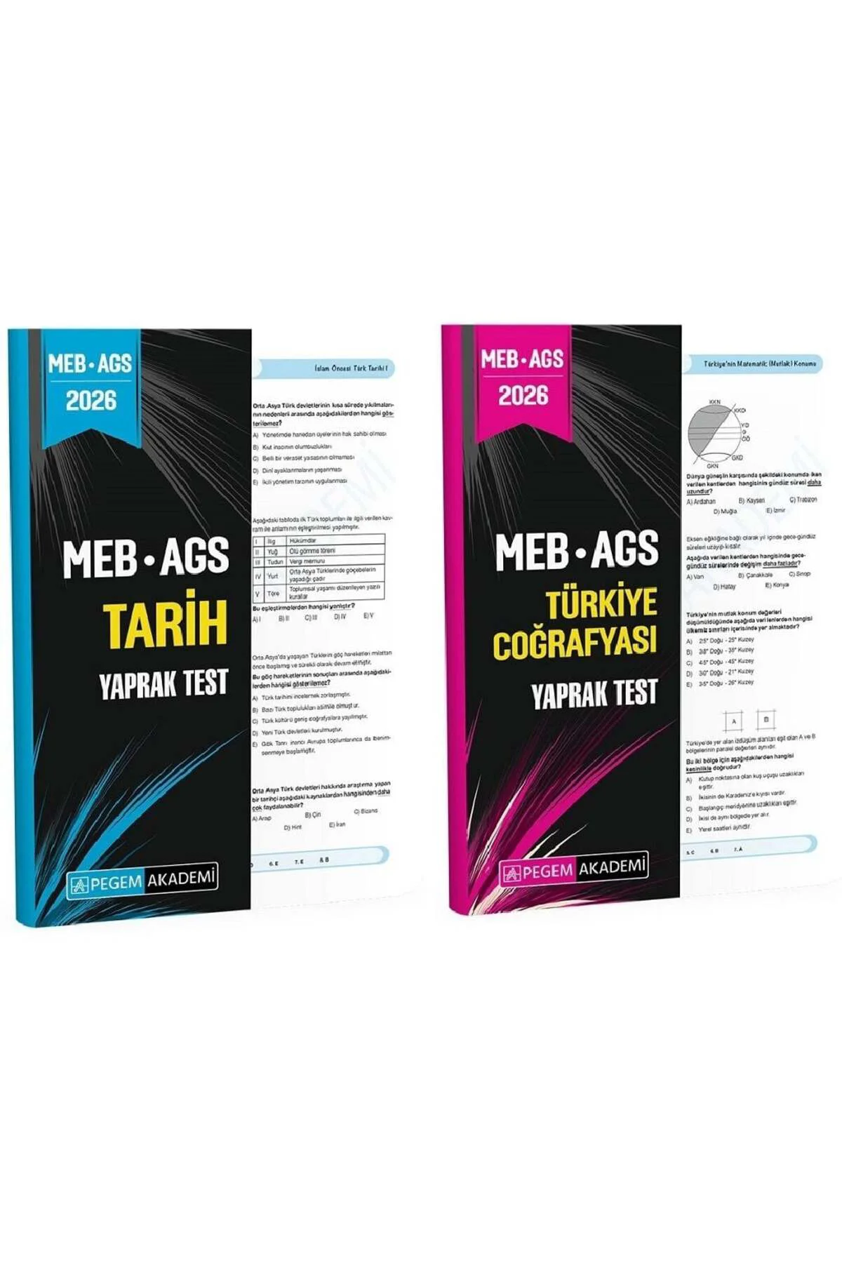 Pegem 2026 MEB-AGS Tarih + Türkiye Coğrafyası Yaprak Test 2 li Se Pegem 2026 MEB-AGS Tarih + Türkiye Coğrafyası Yaprak Test 2 li Se