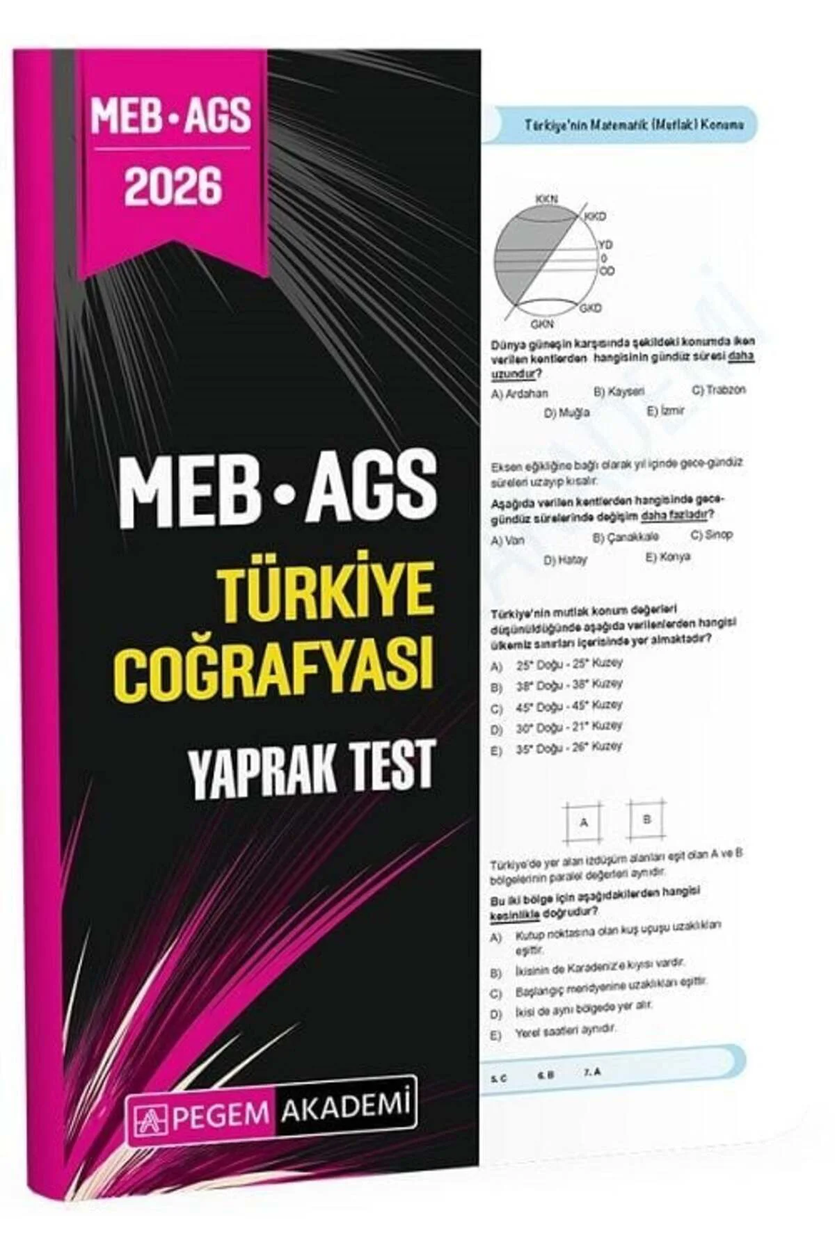 Pegem 2026 MEB-AGS Türkiye Coğrafyası Yaprak Test Pegem Akademi Y Pegem 2026 MEB-AGS Türkiye Coğrafyası Yaprak Test Pegem Akademi Y