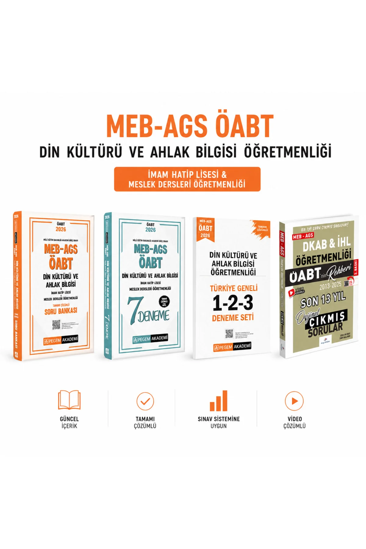 Pegem 2026 ÖABT Din Kültürü ve Ahlak Bilgisi Soru Bankası & Denem