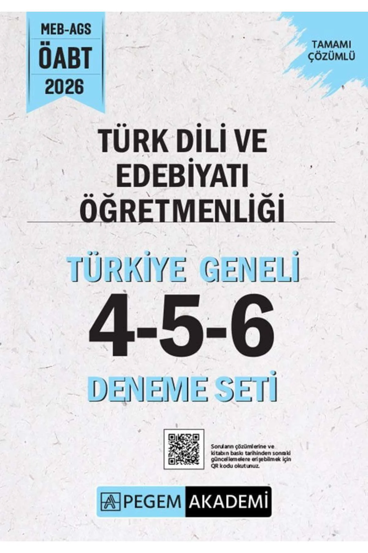Pegem 2026 ÖABT MEB-AGS Türk Dili ve Edebiyatı Öğretmenliği Türki