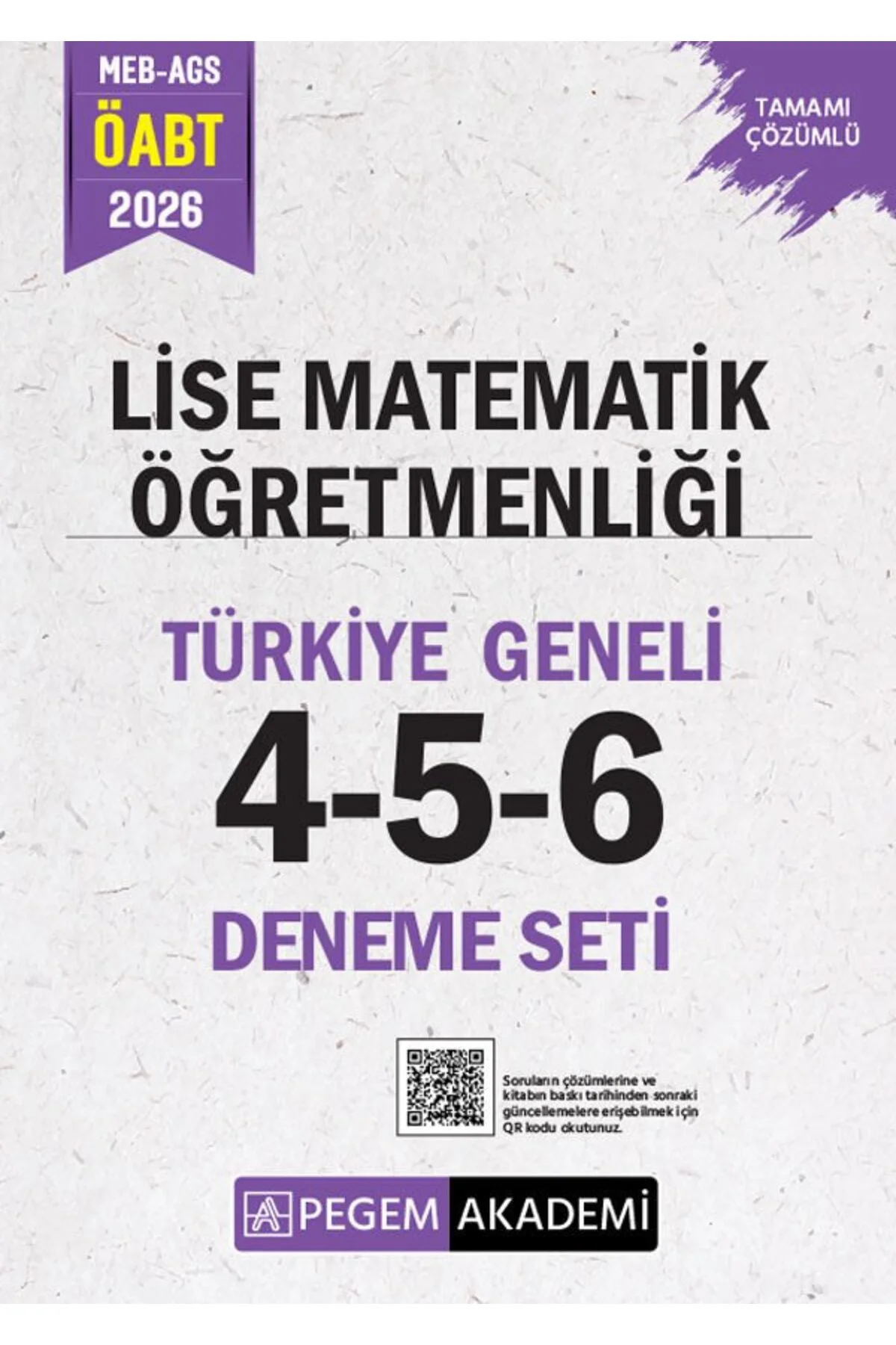 Pegem 2026 ÖABT MEB-AGS Lise Matematik Öğretmenliği Türkiye Genel