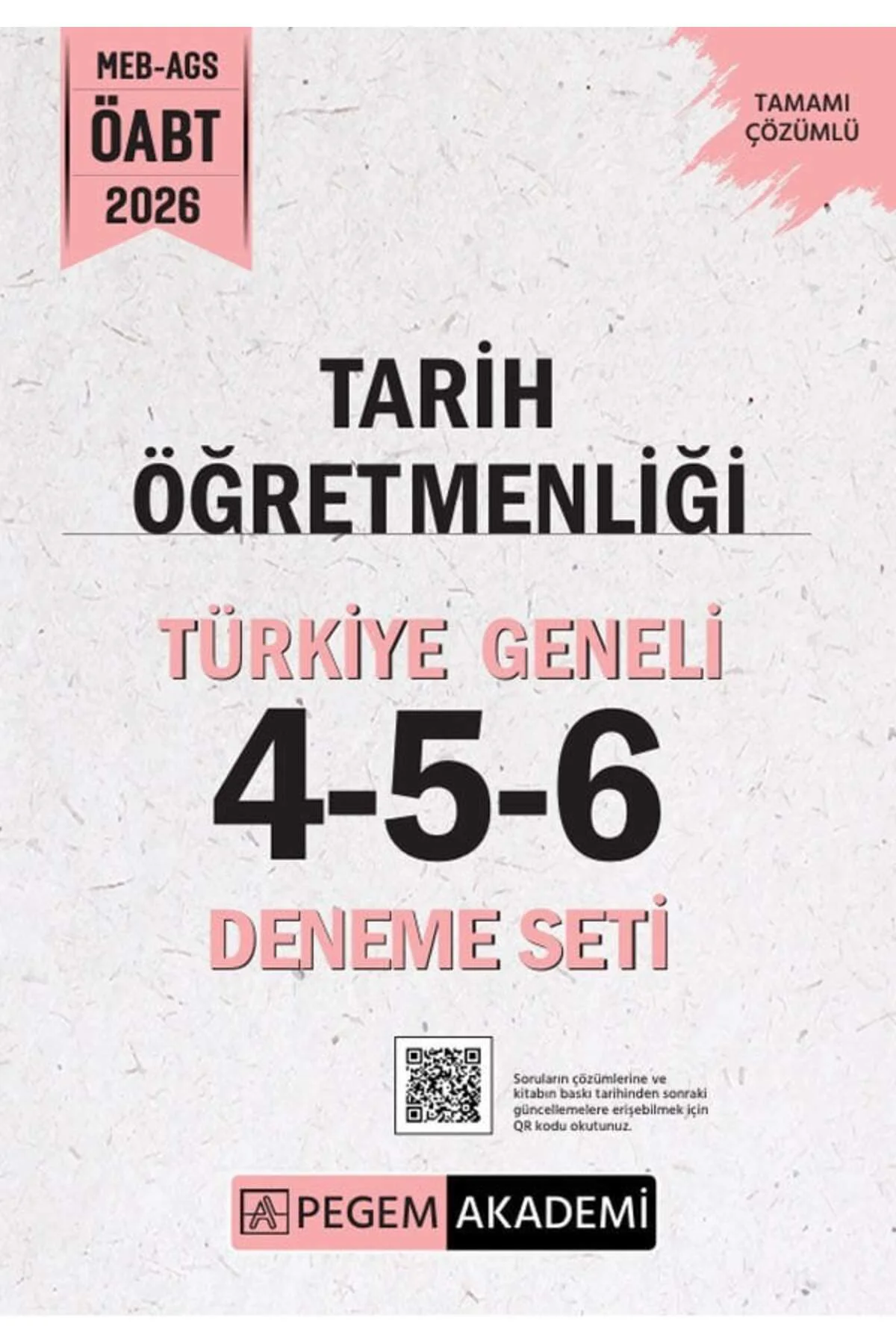 Pegem 2026 ÖABT MEB-AGS Tarih Öğretmenliği Türkiye Geneli 3 Denem