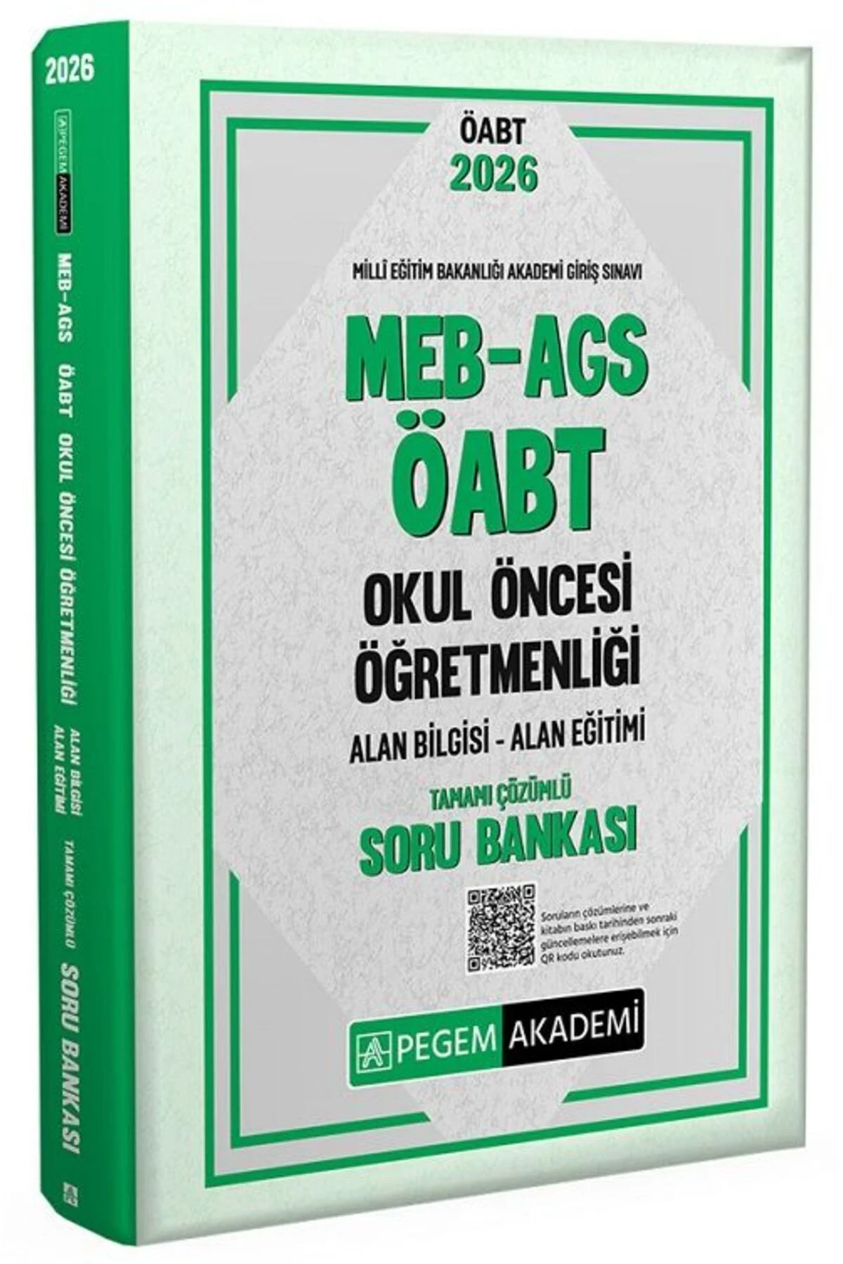 Pegem 2026 ÖABT MEB-AGS Okul Öncesi Öğretmenliği Soru Bankası Çöz